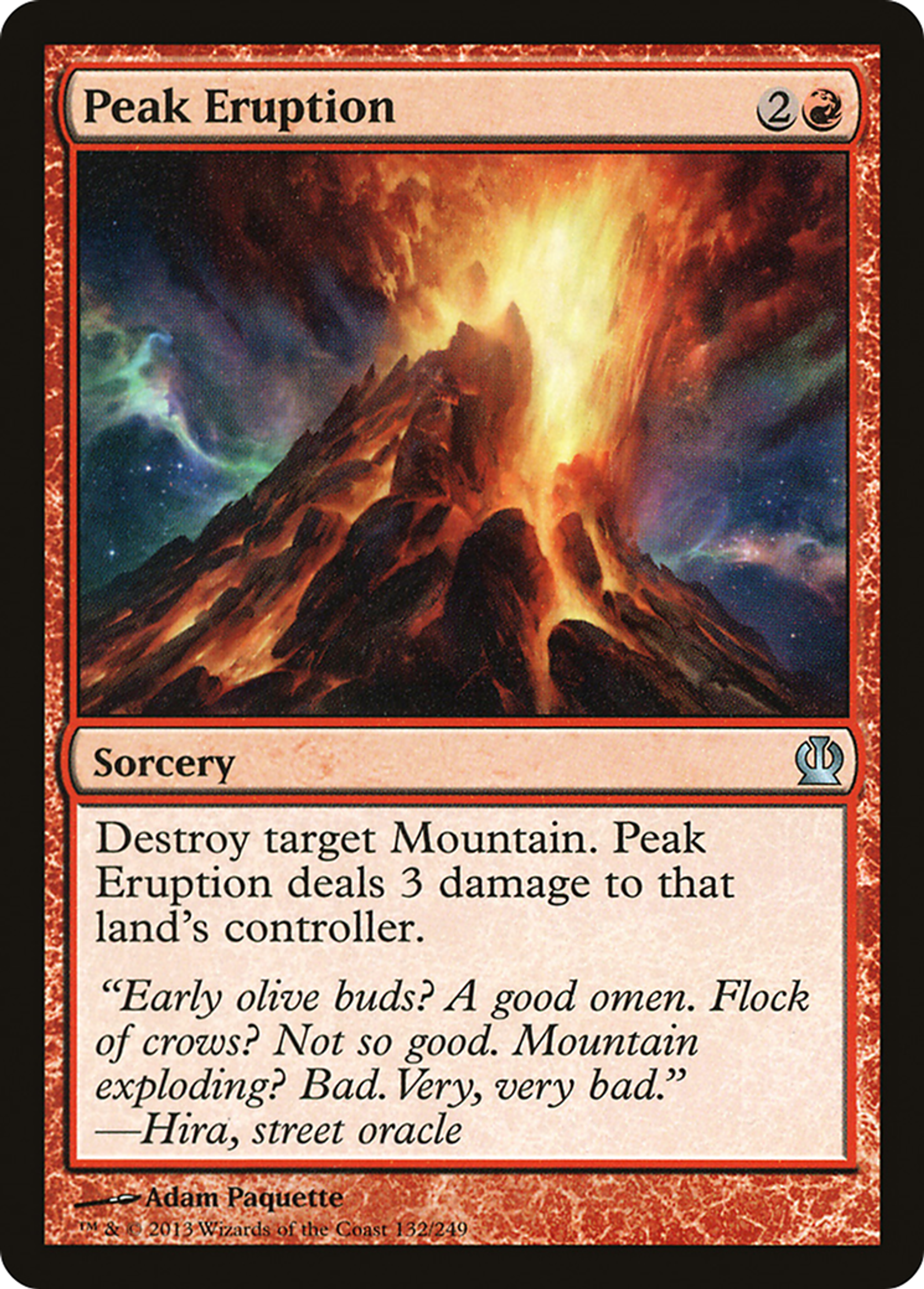 Peak Eruption — Theros — Magic: The Gathering