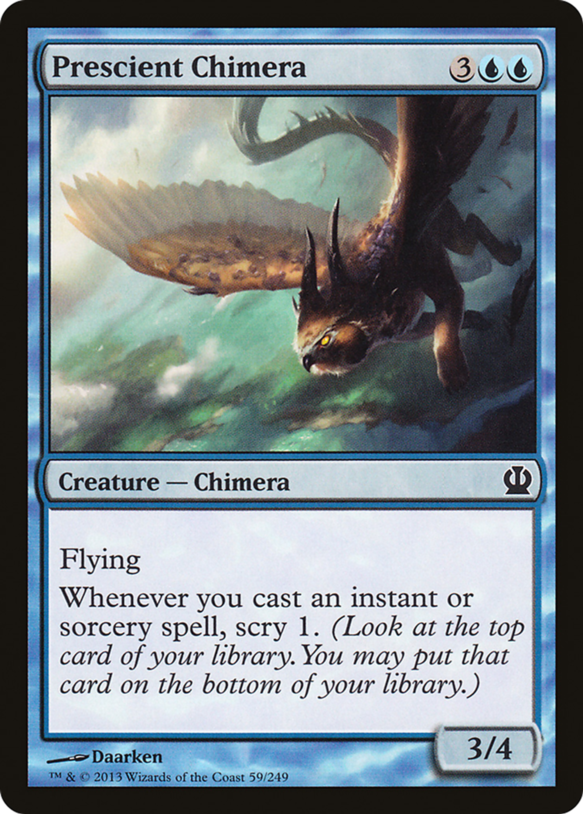 Chimère presciente — Theros — Magic: The Gathering