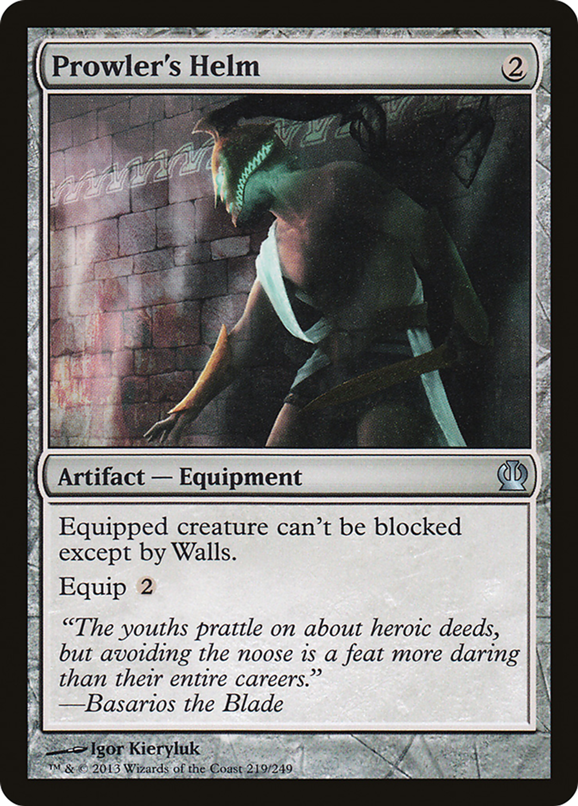 Prowler's Helm — Theros — Magic: The Gathering