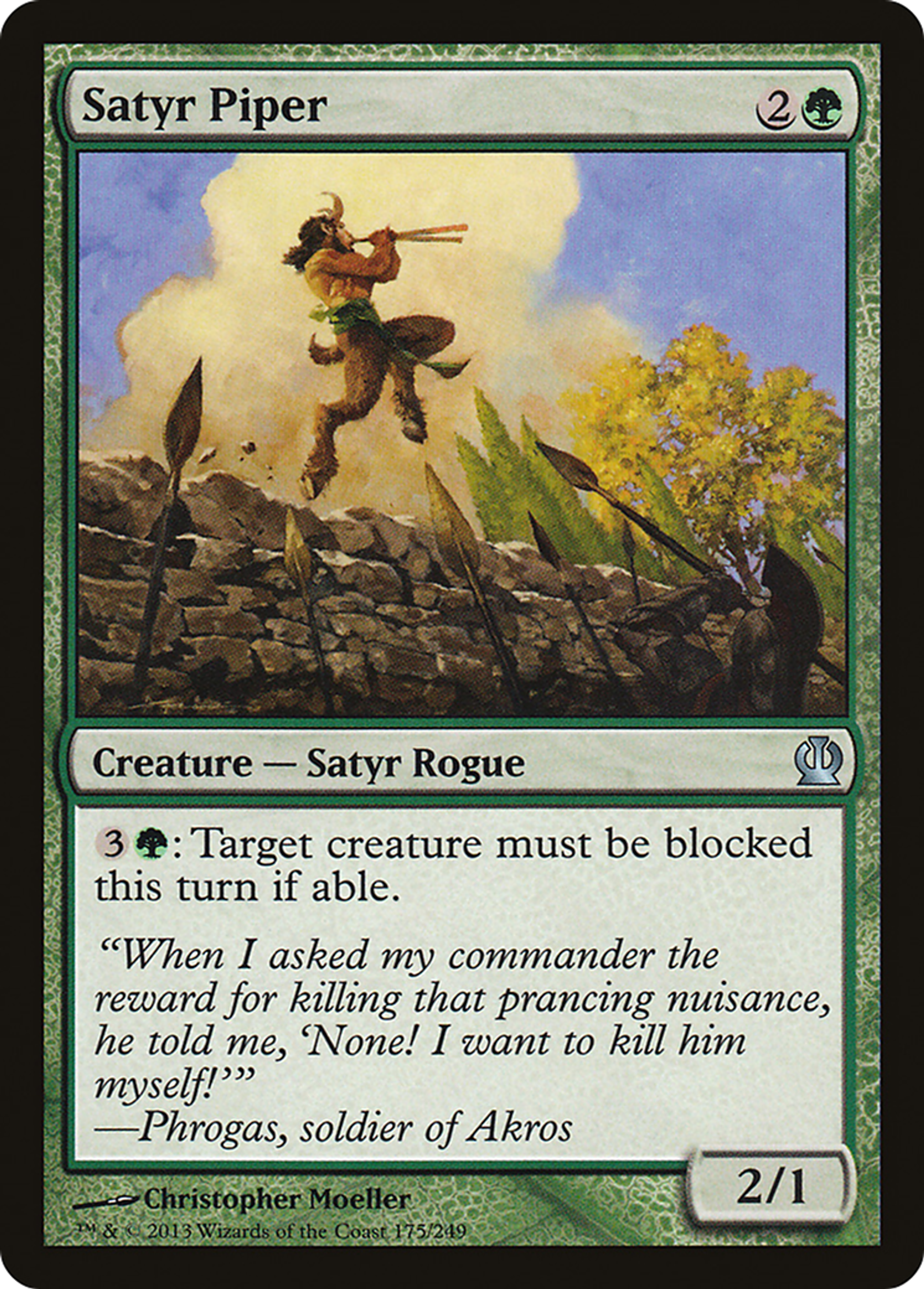 Satyr Piper — Theros — Magic: The Gathering