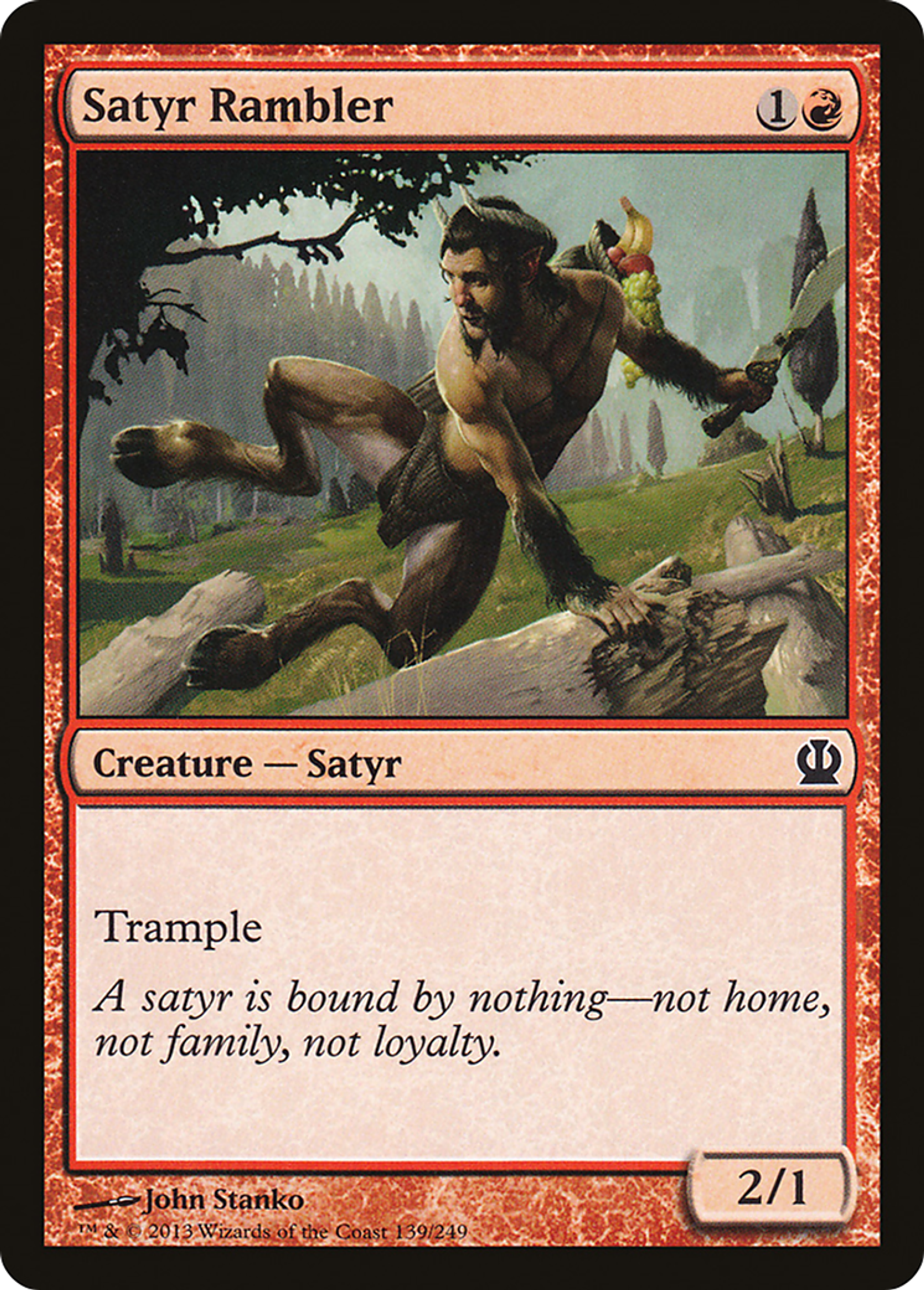 Satyr Rambler — Theros — Magic: The Gathering