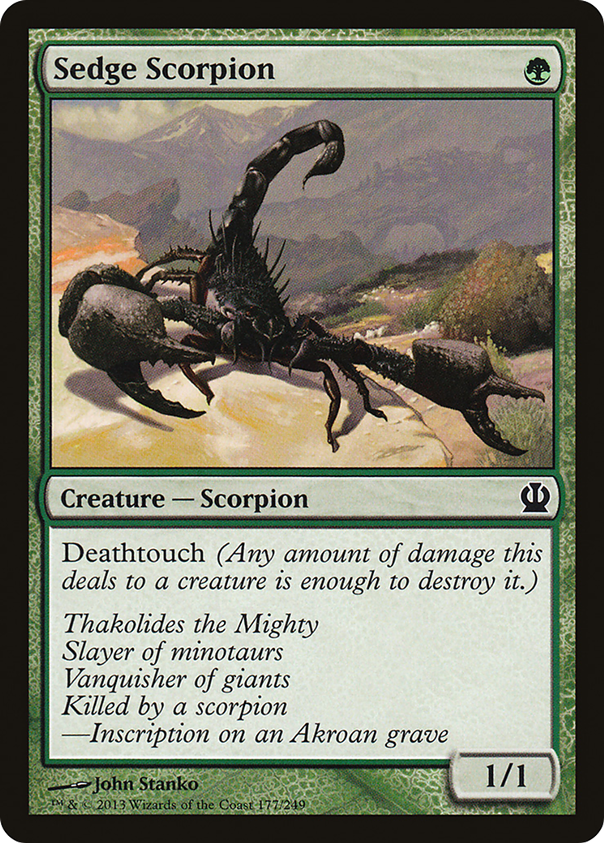 Sedge Scorpion — Theros — Magic: The Gathering