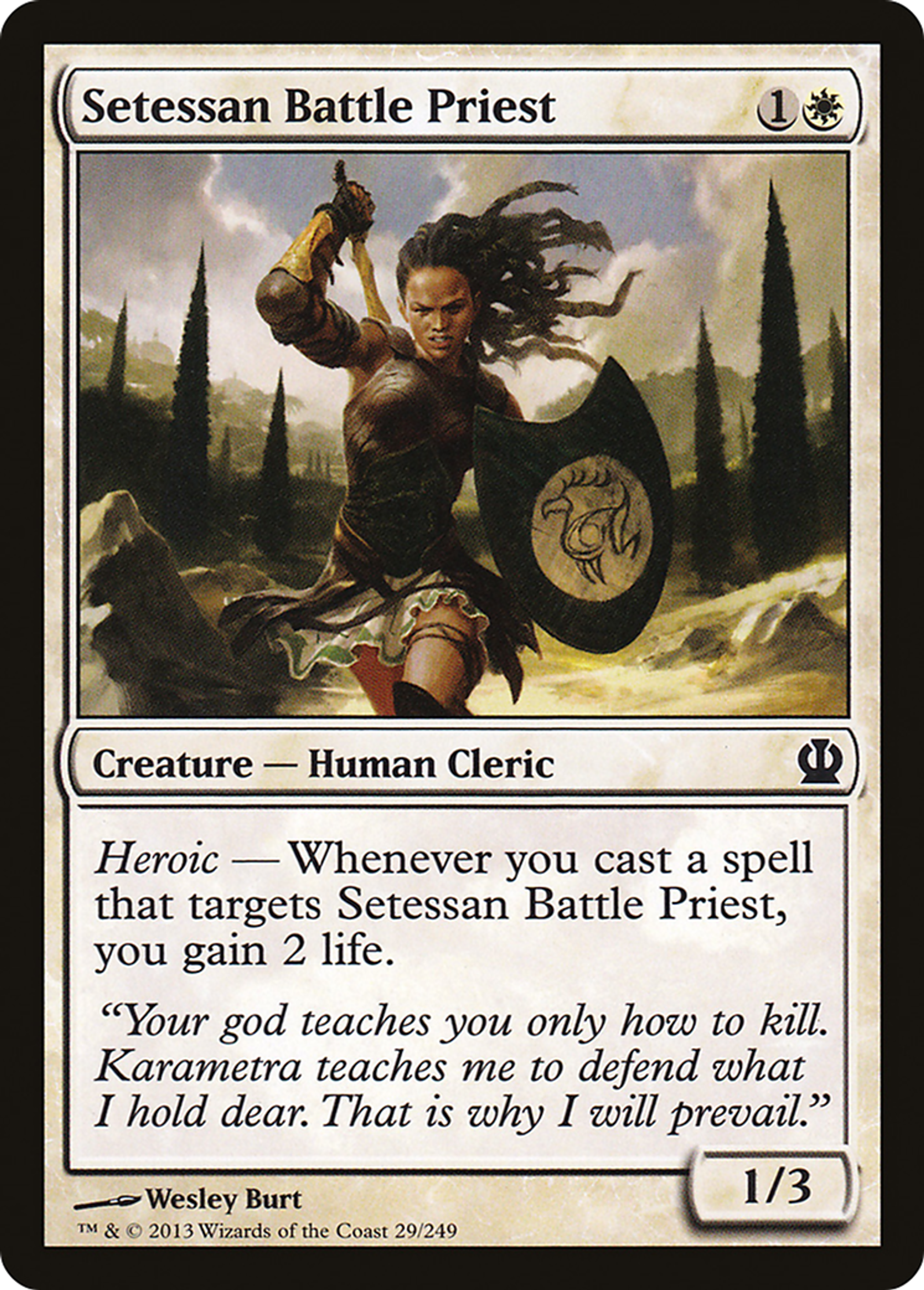 Setessan Battle Priest — Theros — Magic: The Gathering