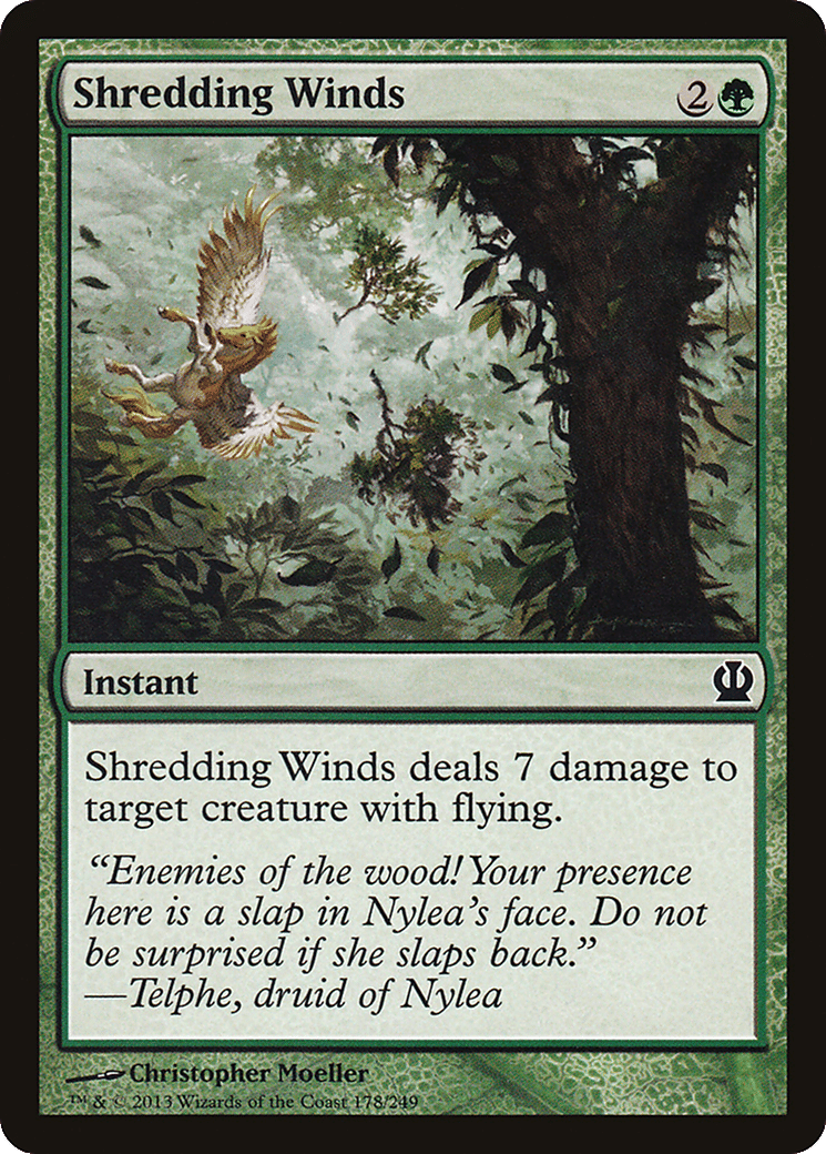 Shredding Winds — Theros — Magic: The Gathering