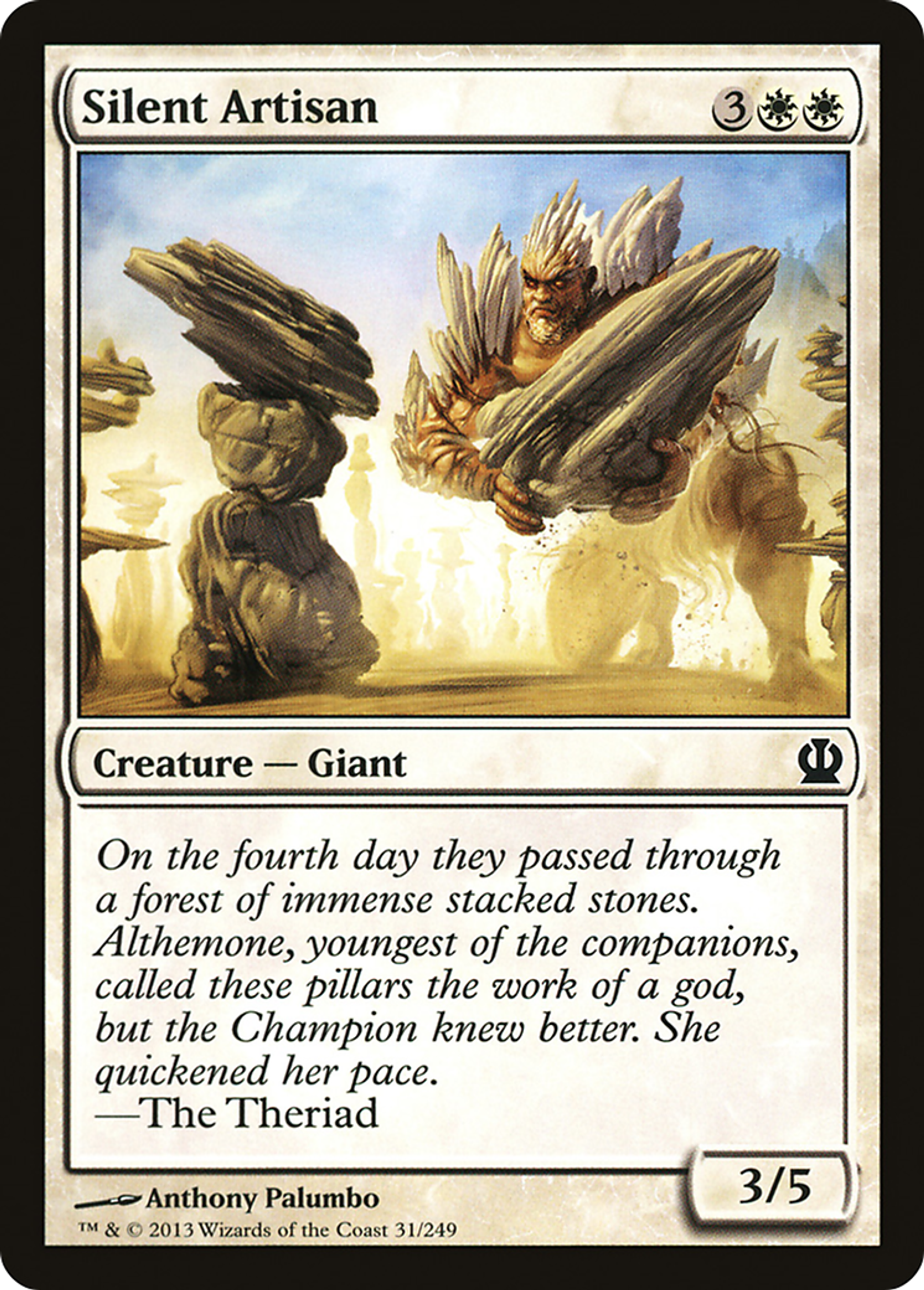 Artisan silencieux — Theros — Magic: The Gathering
