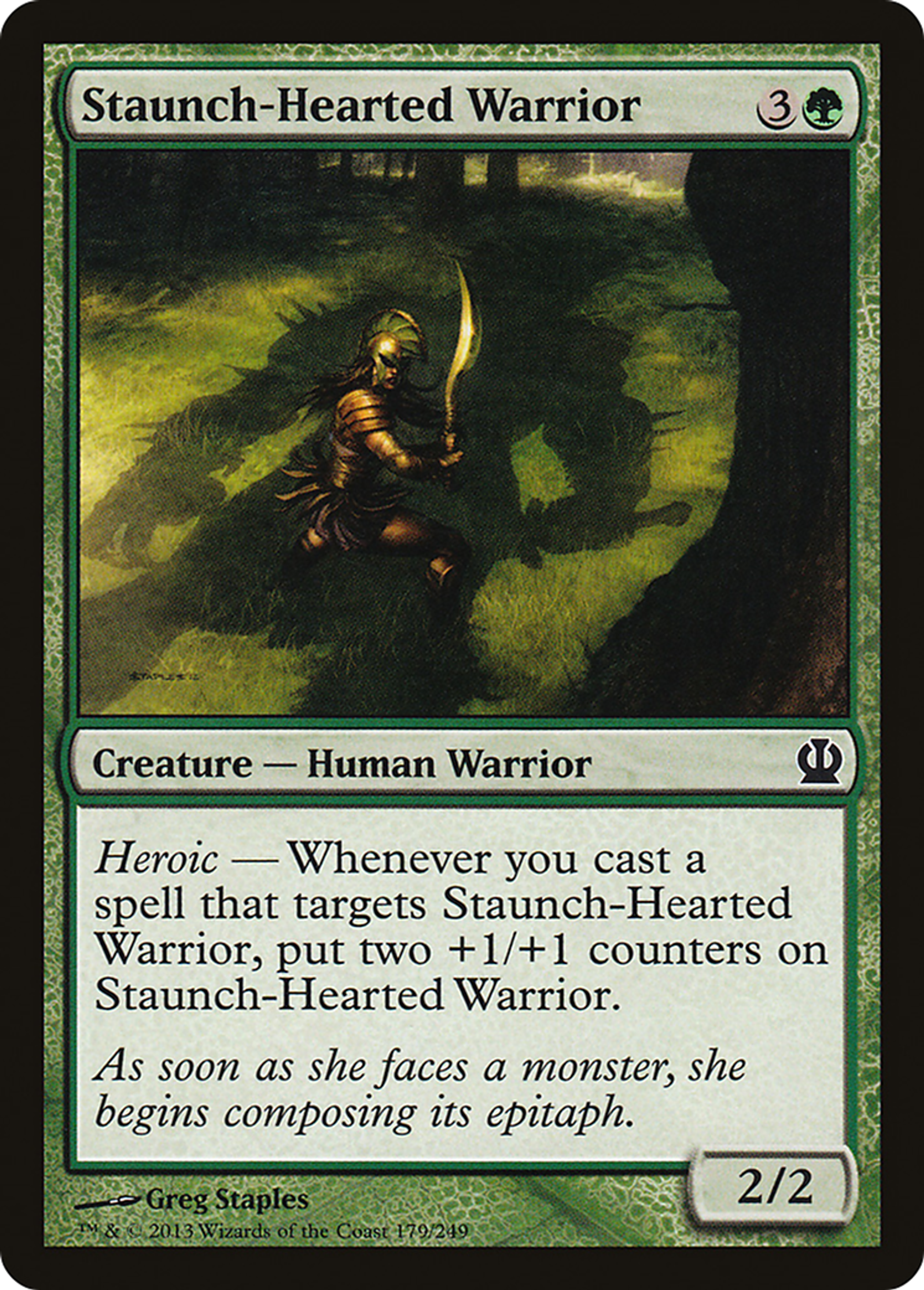 Guerrière au cœur fidèle — Theros — Magic: The Gathering