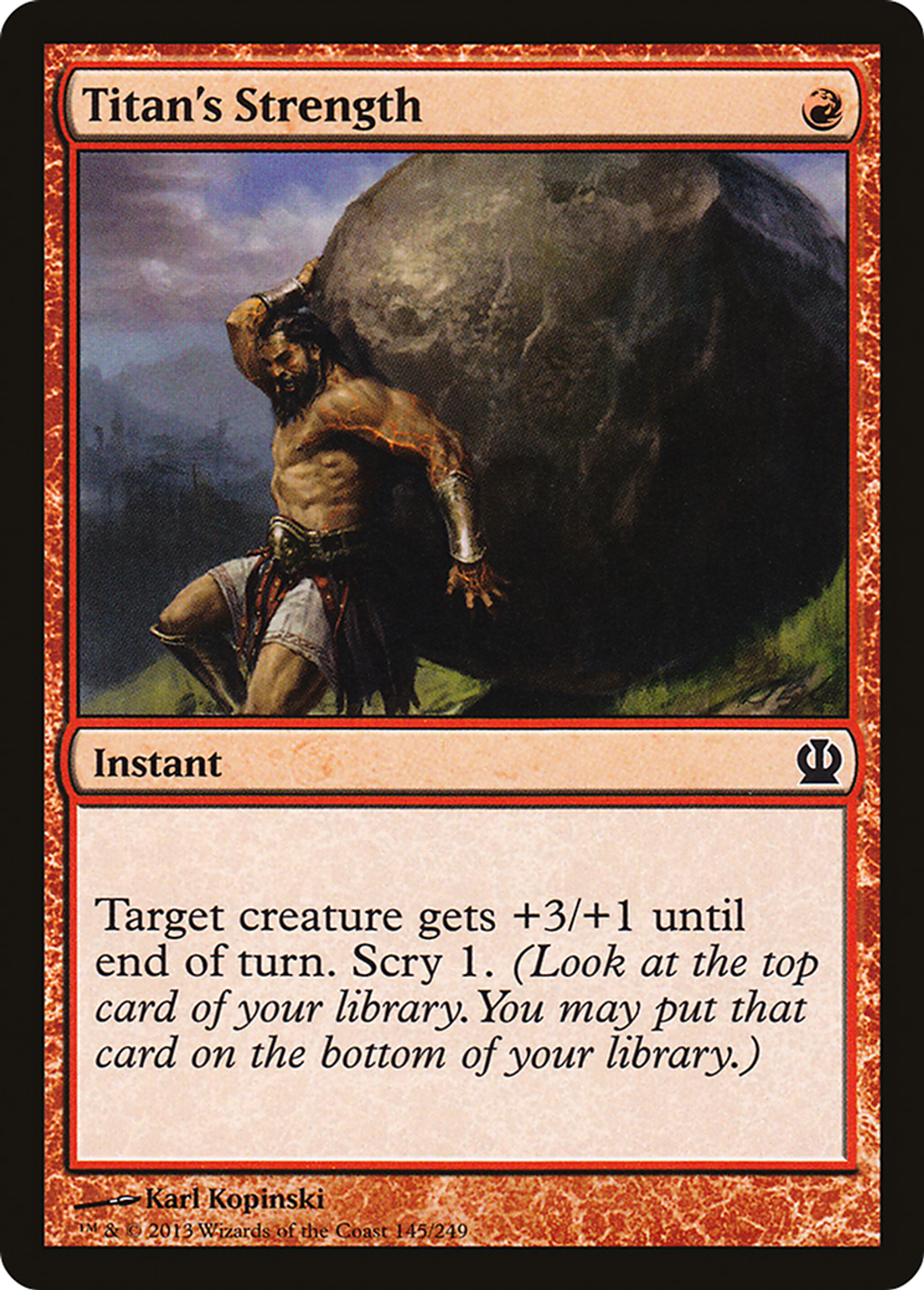 Titan's Strength — Theros — Magic: The Gathering