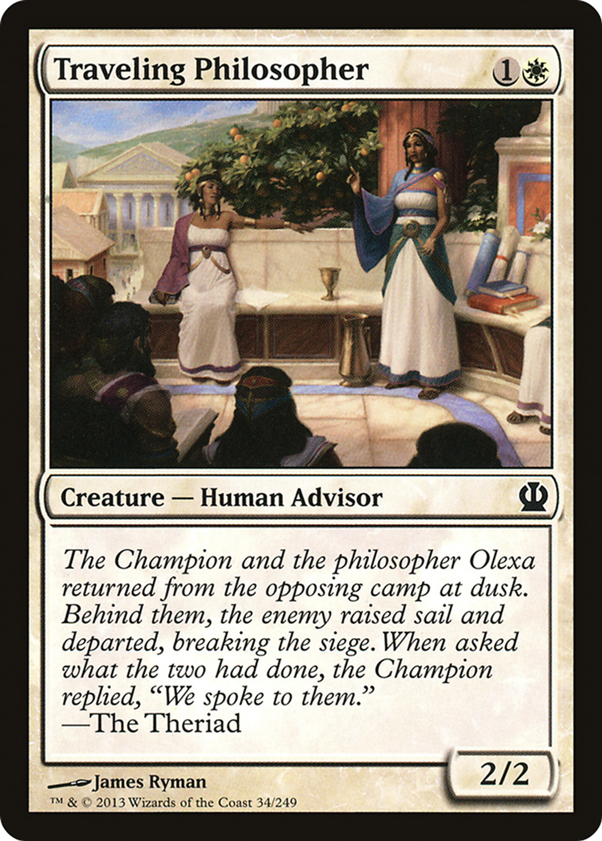 Philosophe itinérante — Theros — Magic: The Gathering