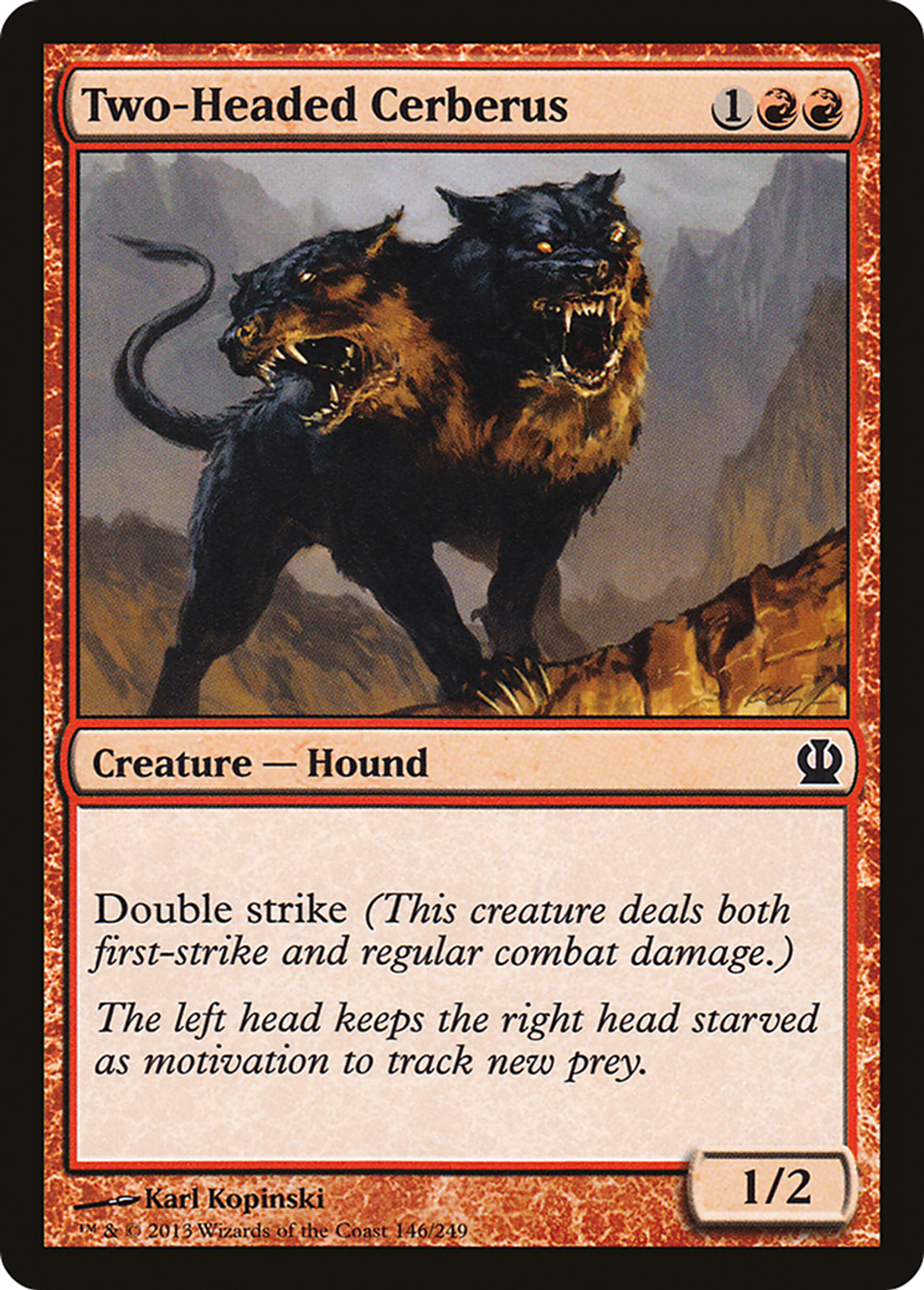 Two-Headed Cerberus — Theros — Magic: The Gathering