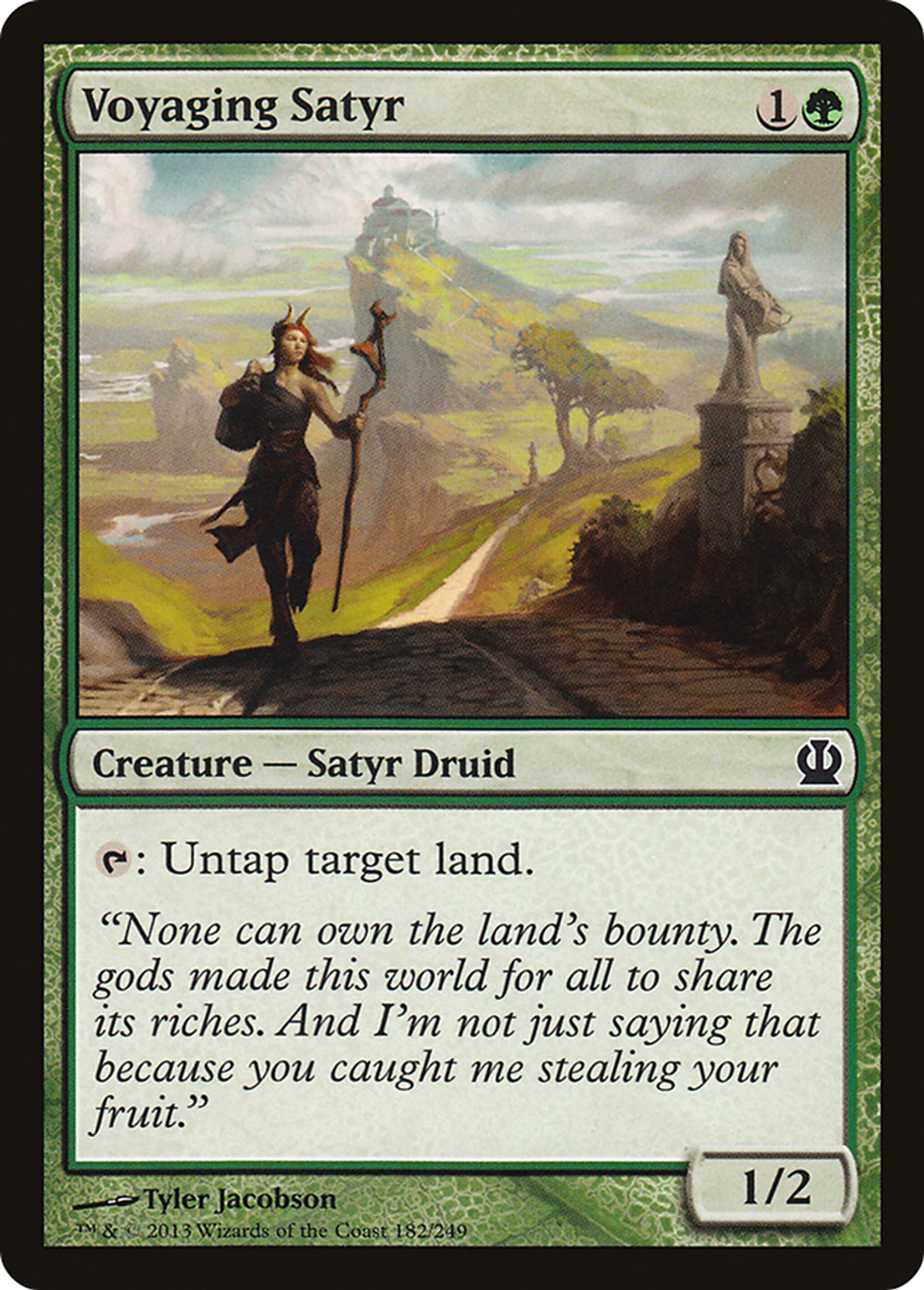 Voyaging Satyr — Theros — Magic: The Gathering