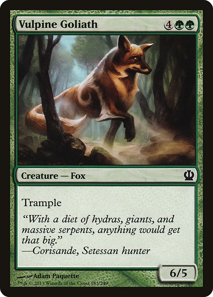 Vulpine Goliath — Theros — Magic: The Gathering