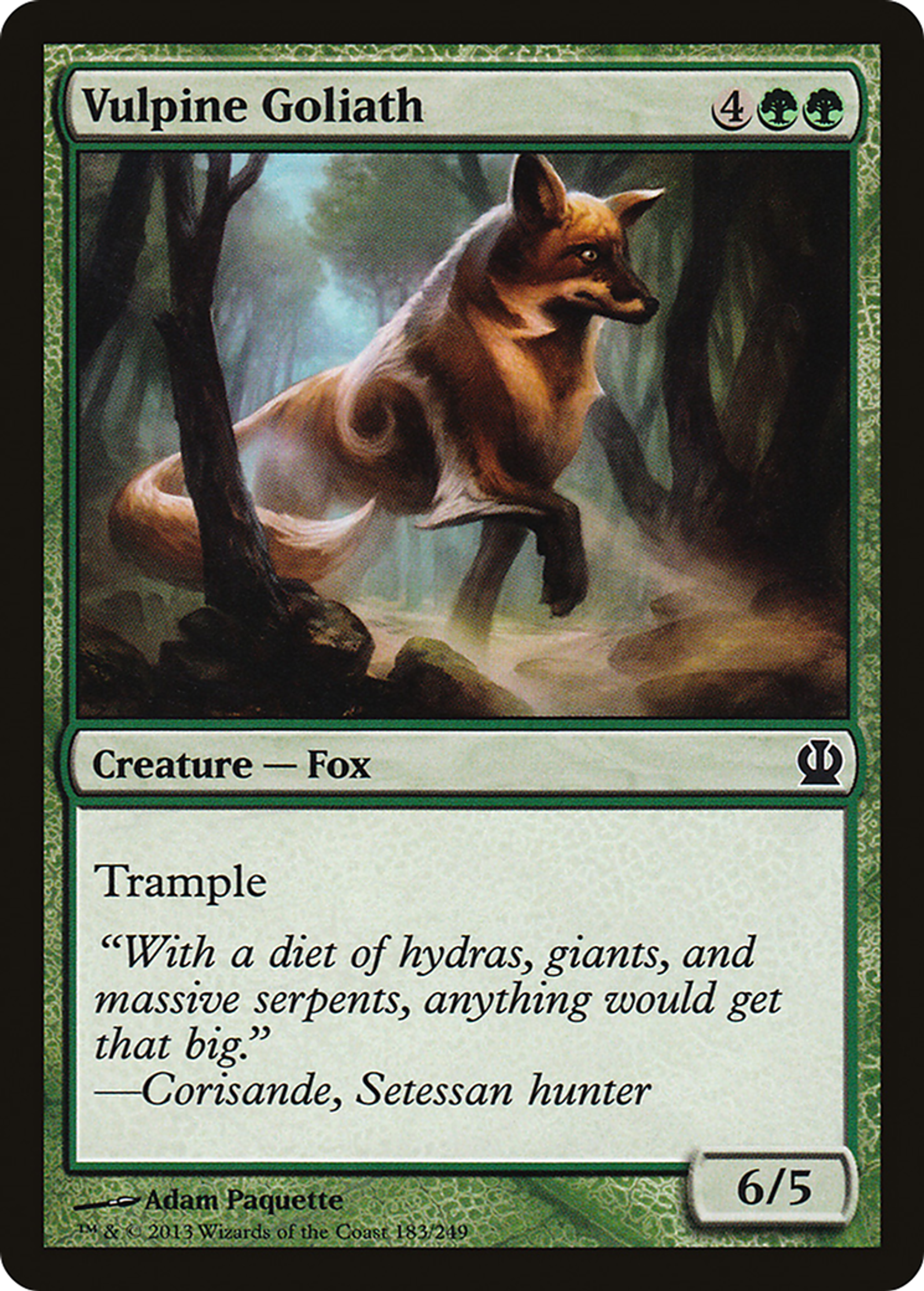 Vulpine Goliath — Theros — Magic: The Gathering