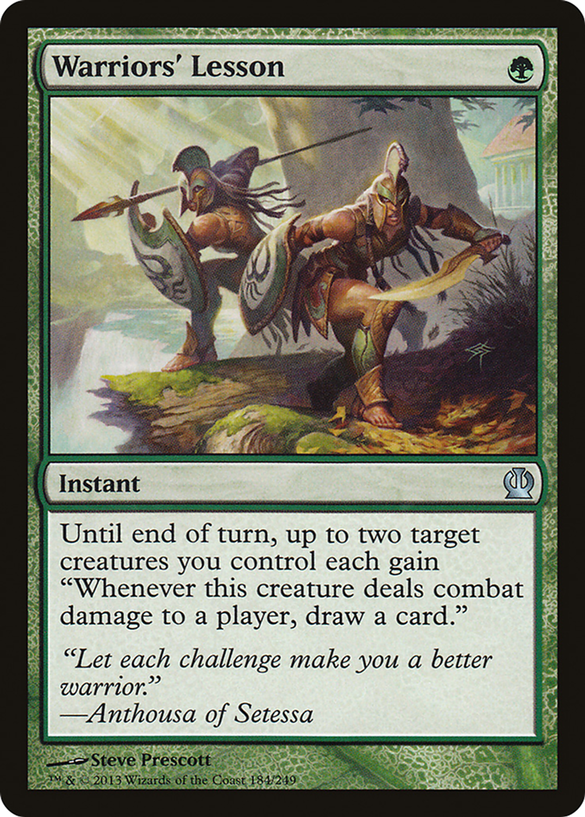 Warriors' Lesson — Theros — Magic: The Gathering
