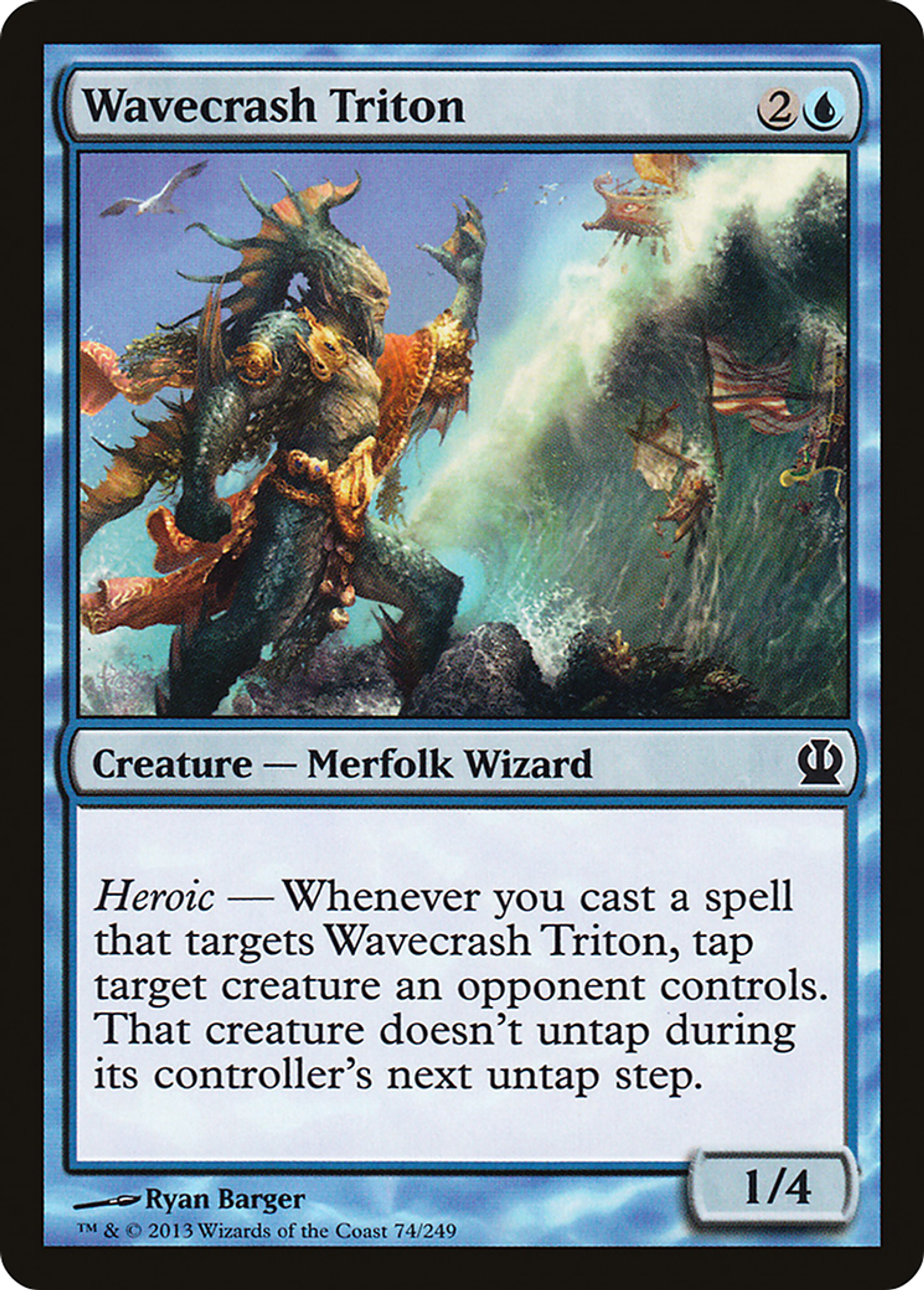 Wavecrash Triton — Theros — Magic: The Gathering