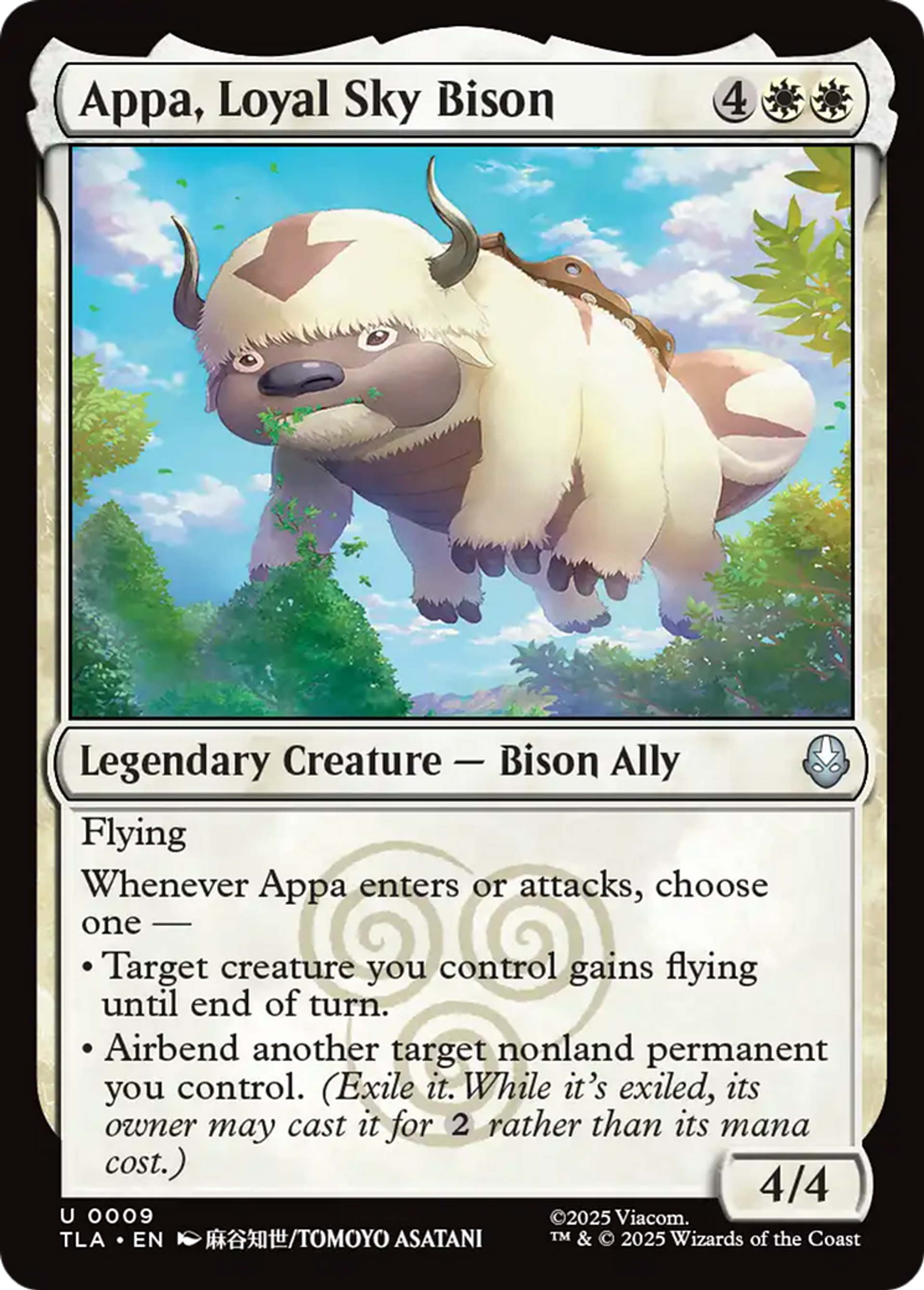 Appa, Loyal Sky Bison — Avatar: The Last Airbender — Magic: The Gathering