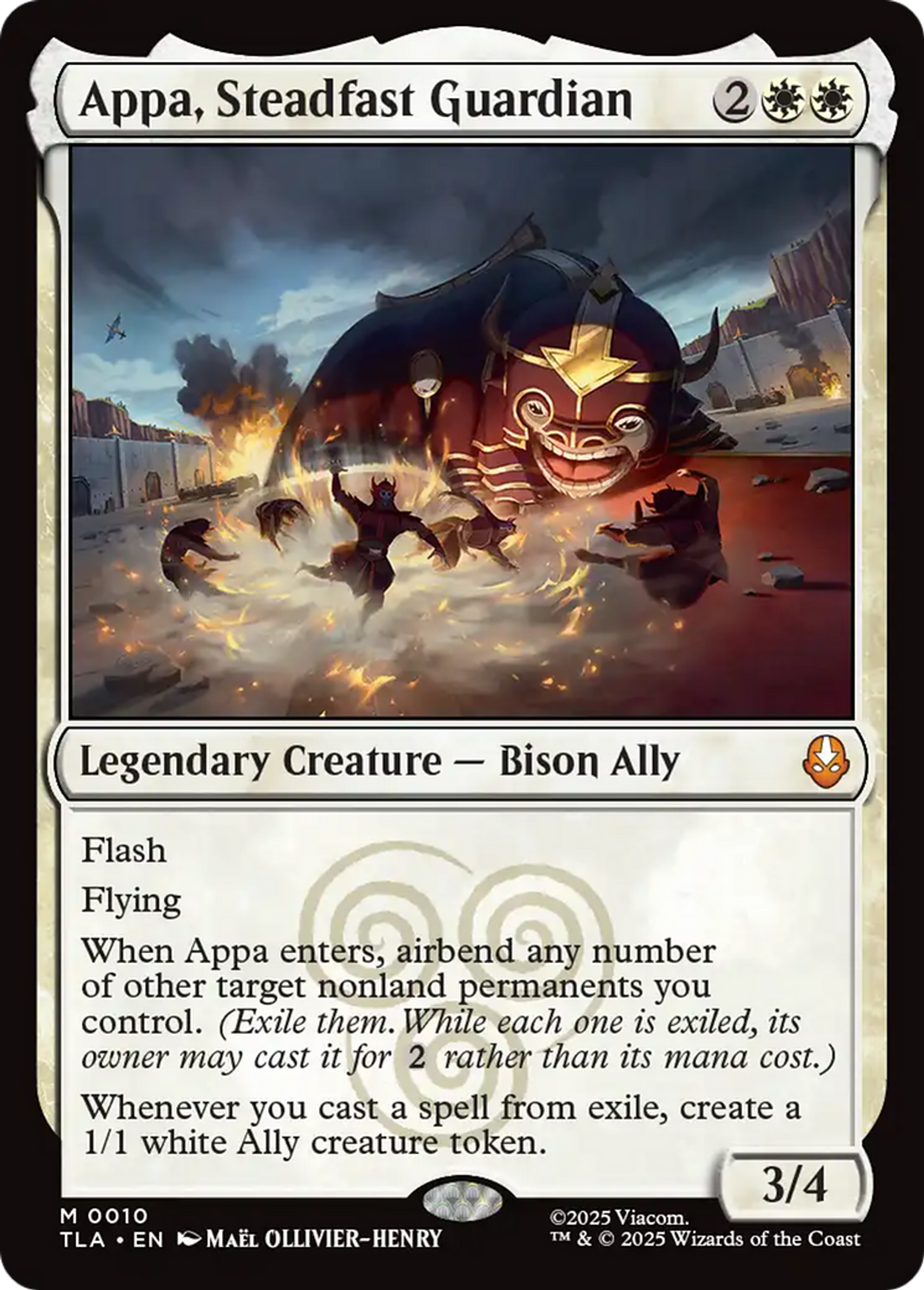 Appa, gardien inébranlable — Avatar: The Last Airbender — Magic: The Gathering