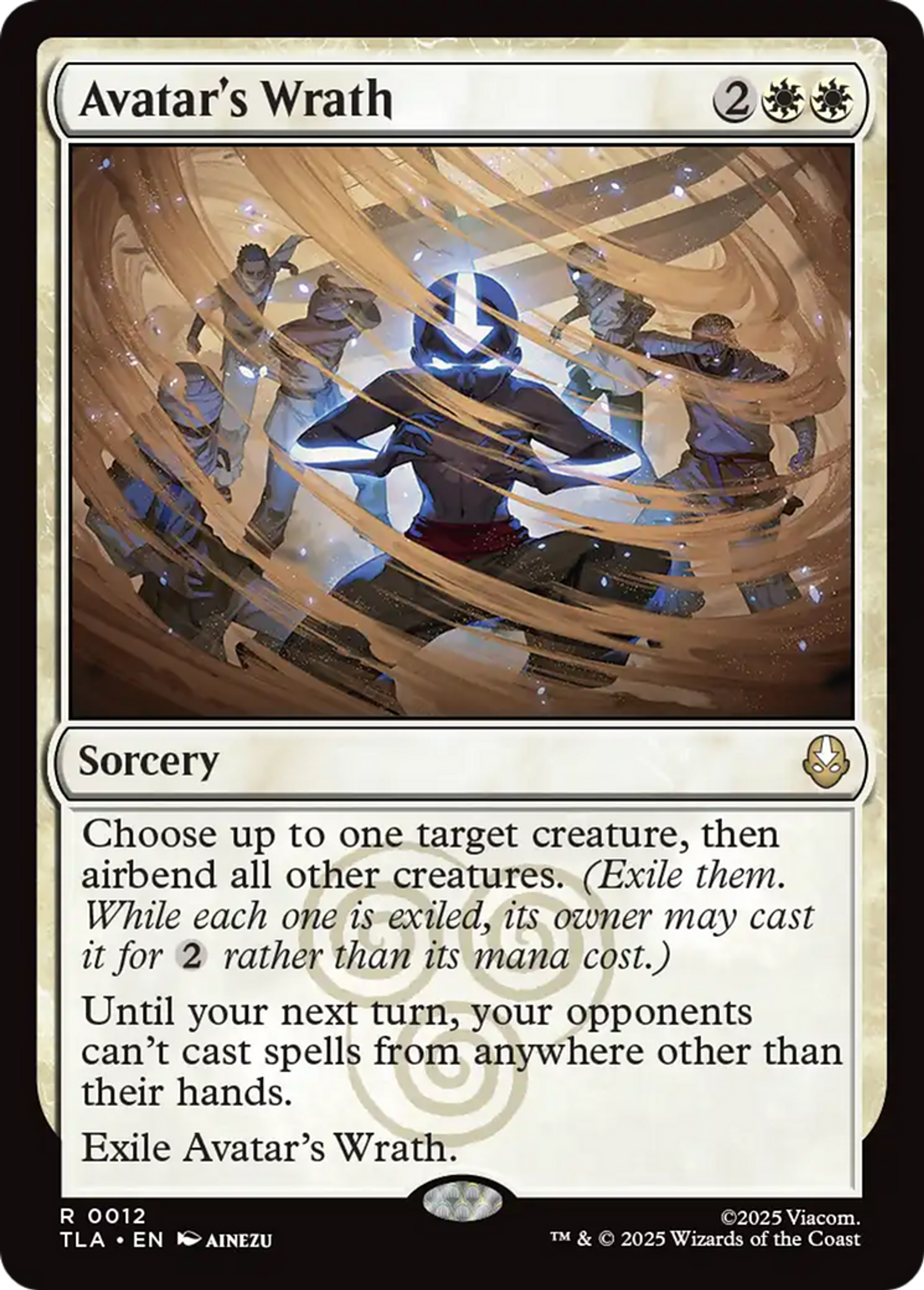 Colère de l'Avatar — Avatar: The Last Airbender — Magic: The Gathering