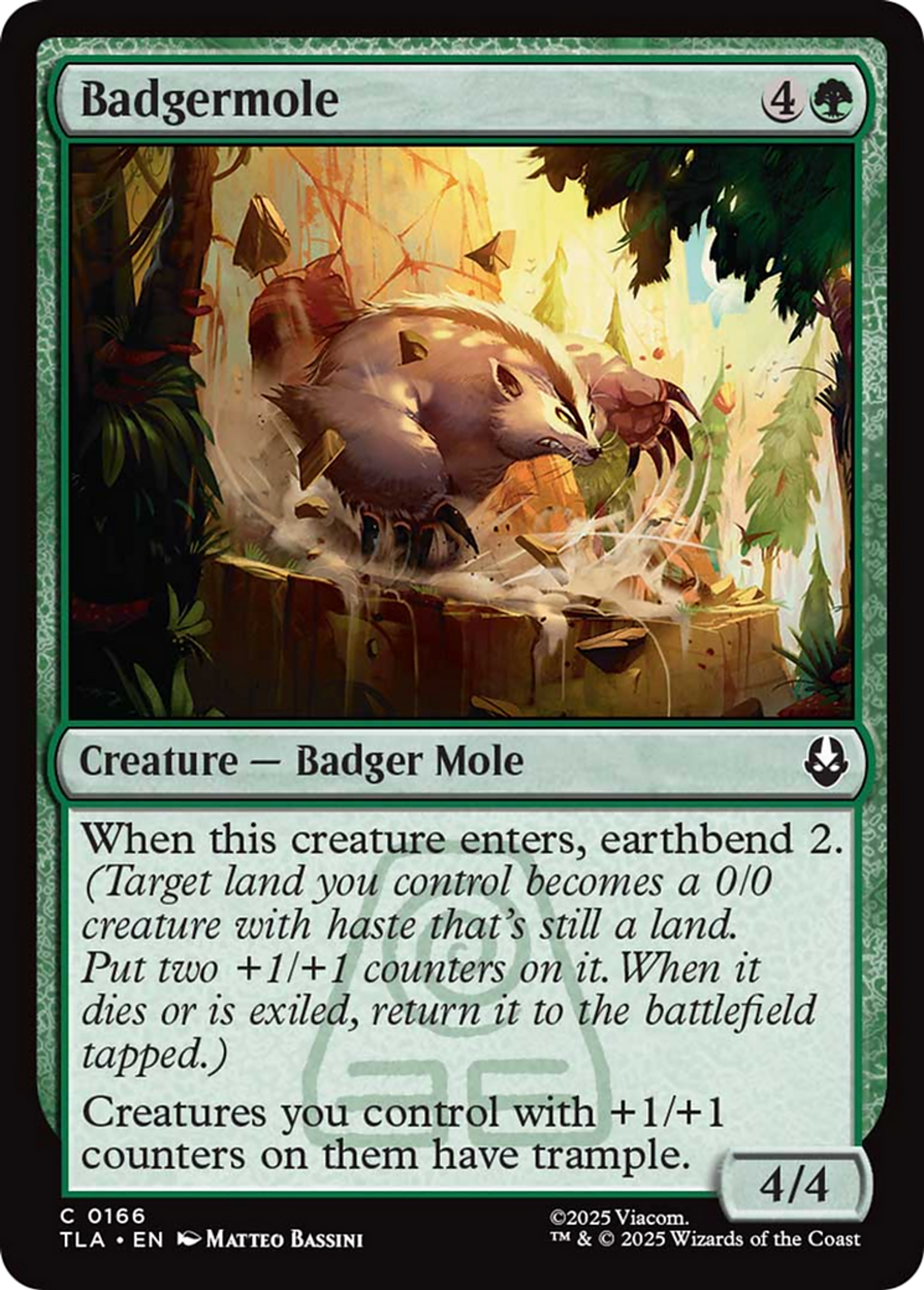 Badgermole — Avatar: The Last Airbender — Magic: The Gathering