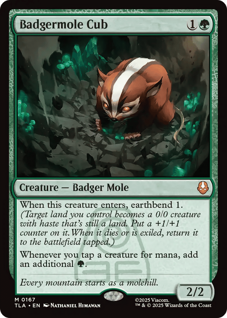 Badgermole Cub — Avatar: The Last Airbender — Magic: The Gathering