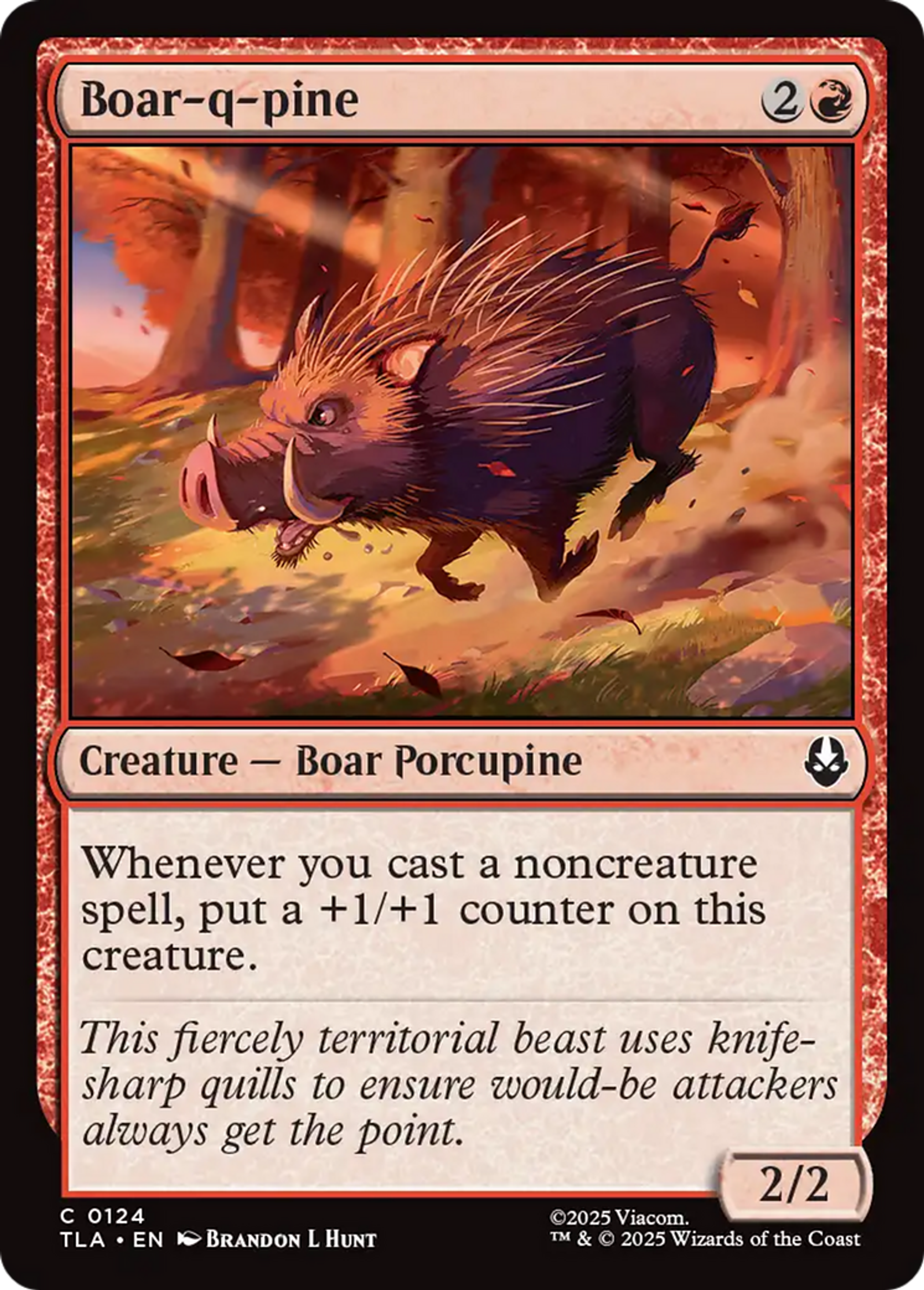 Boar-q-pine — Avatar: The Last Airbender — Magic: The Gathering