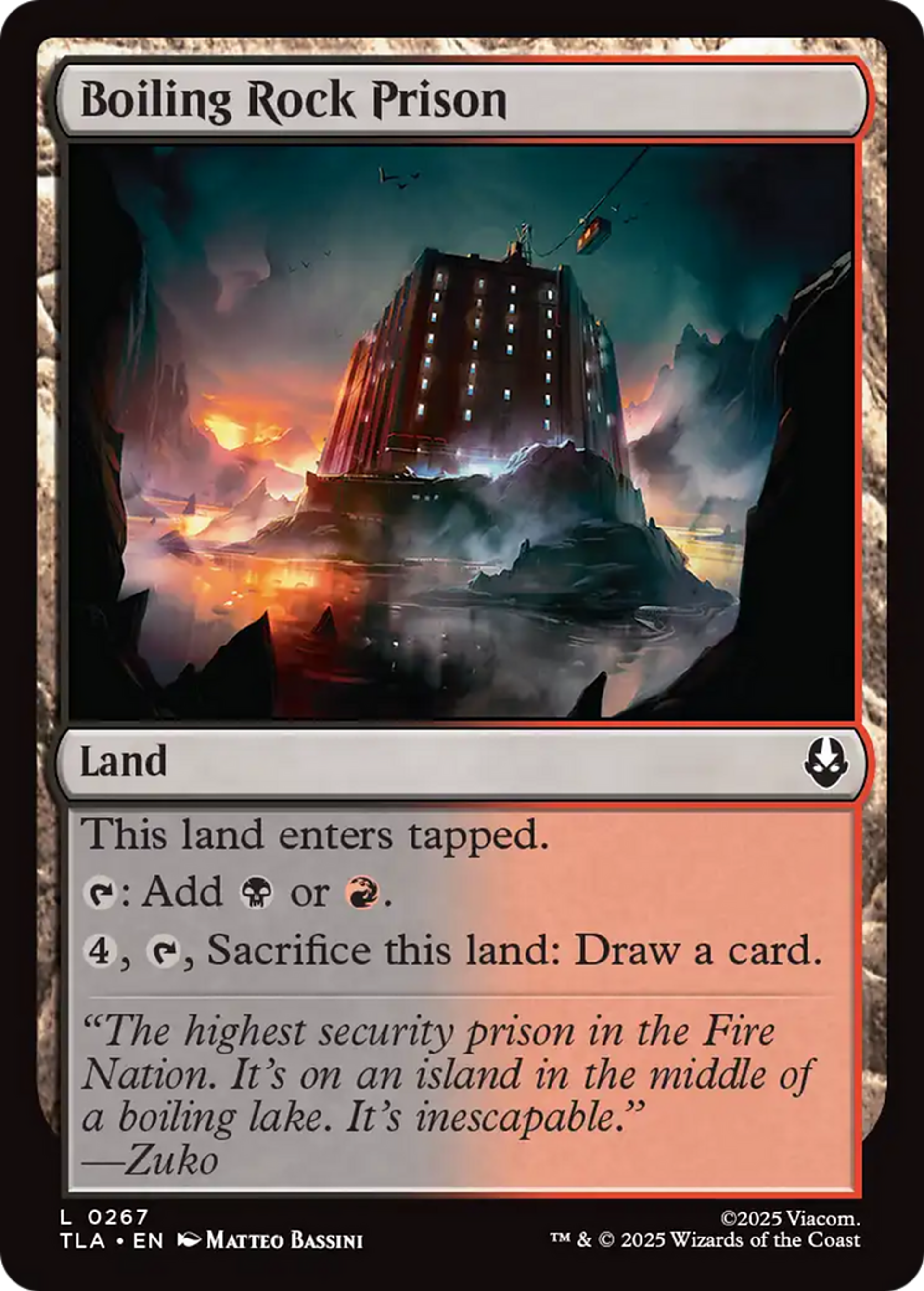 Boiling Rock Prison — Avatar: The Last Airbender — Magic: The Gathering