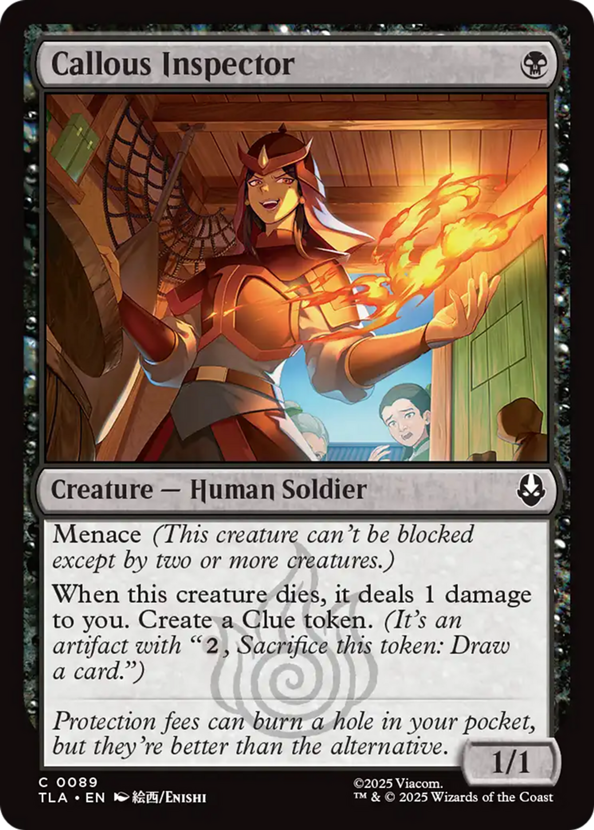 Callous Inspector — Avatar: The Last Airbender — Magic: The Gathering