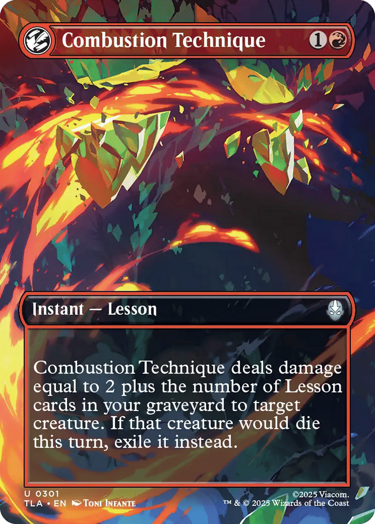 Combustion Technique — Avatar: The Last Airbender — Magic: The Gathering