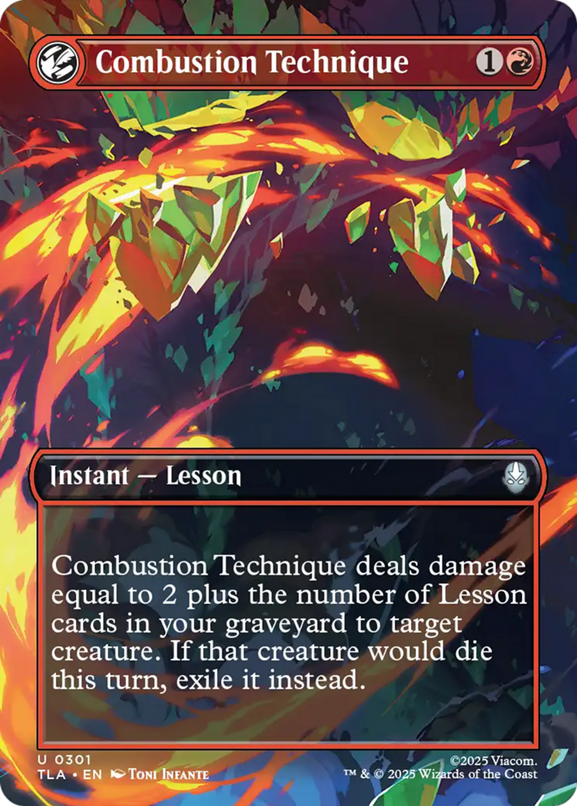 Combustion Technique — Avatar: The Last Airbender — Magic: The Gathering
