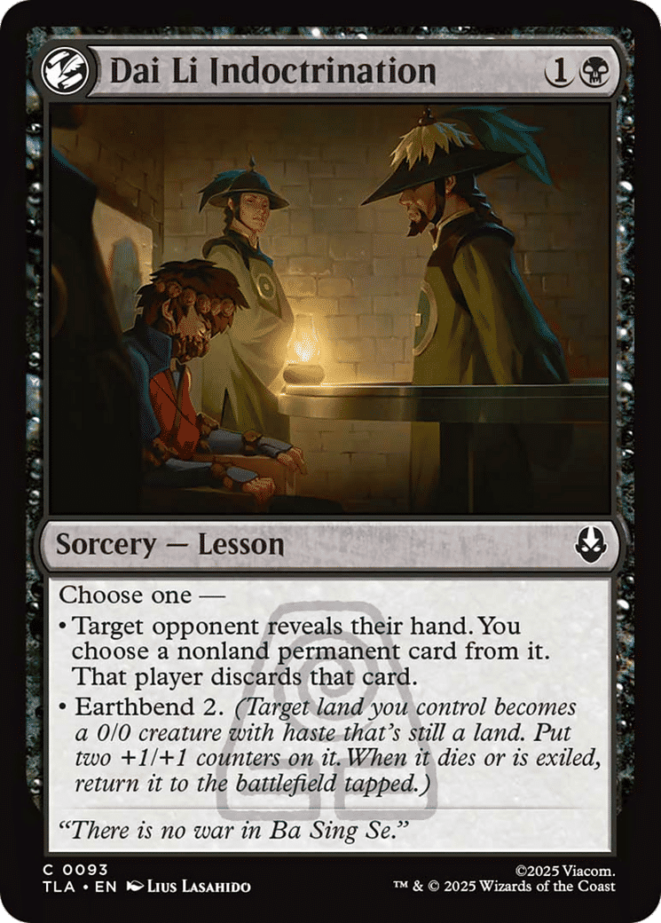 Dai Li Indoctrination — Avatar: The Last Airbender — Magic: The Gathering