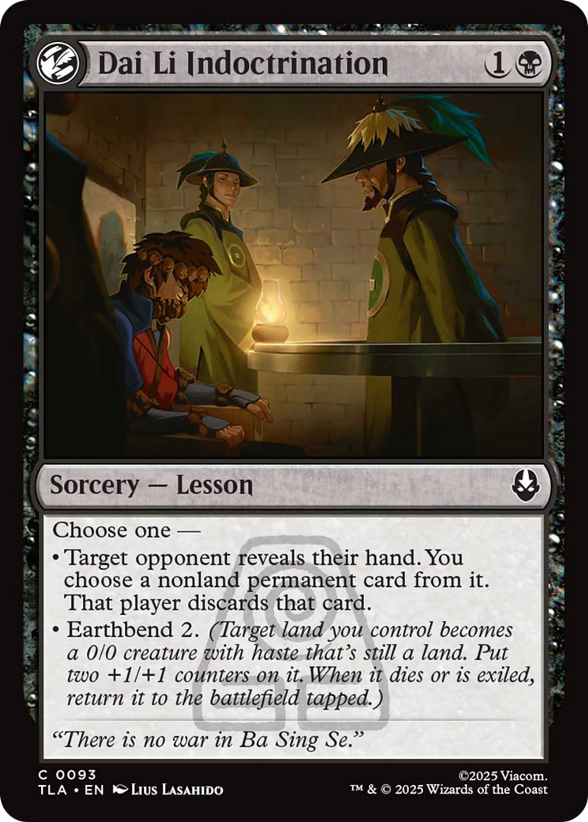 Dai Li Indoctrination — Avatar: The Last Airbender — Magic: The Gathering