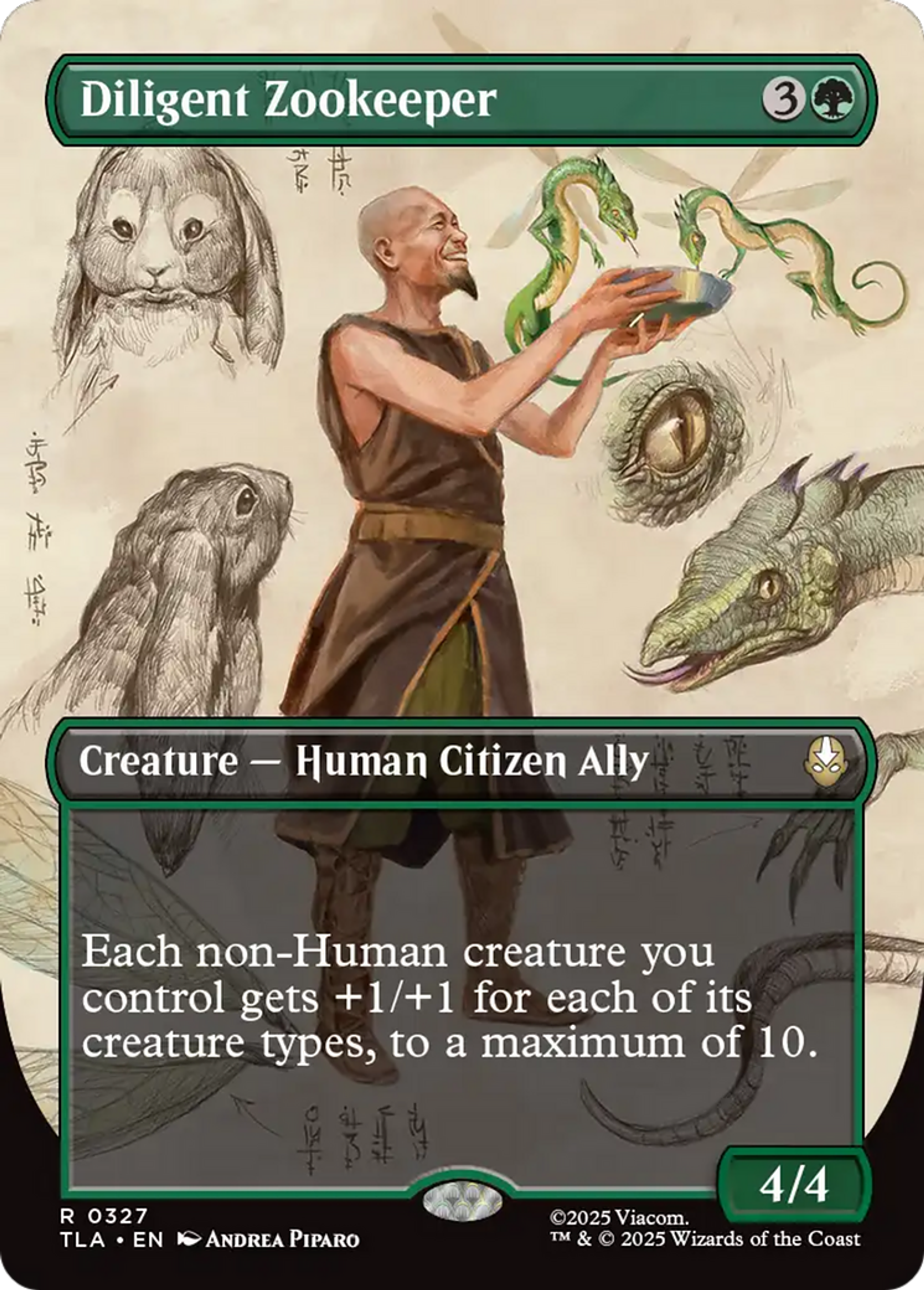 Diligent Zookeeper — Avatar: The Last Airbender — Magic: The Gathering