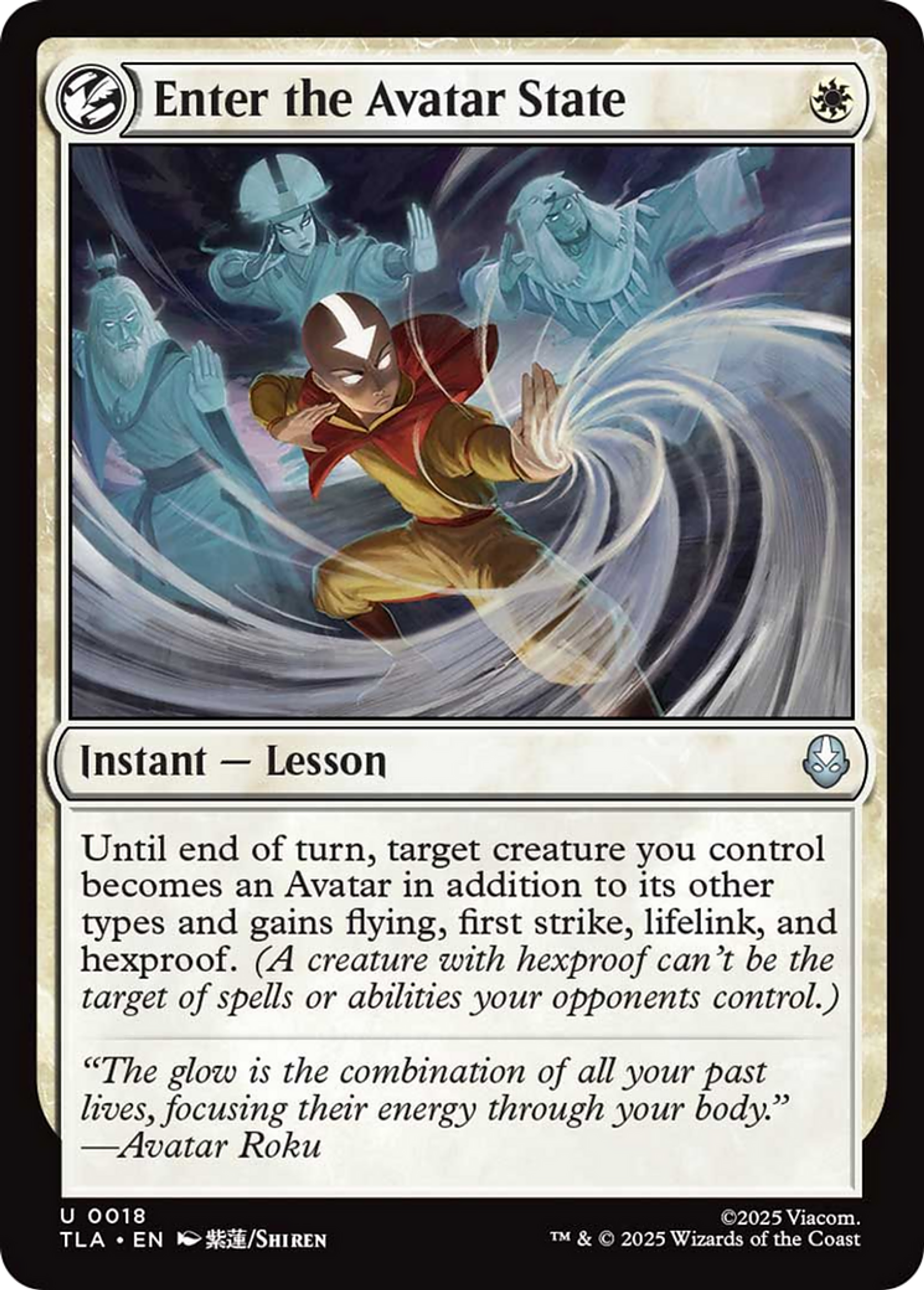 Passer dans l'état d'Avatar — Avatar: The Last Airbender — Magic: The Gathering