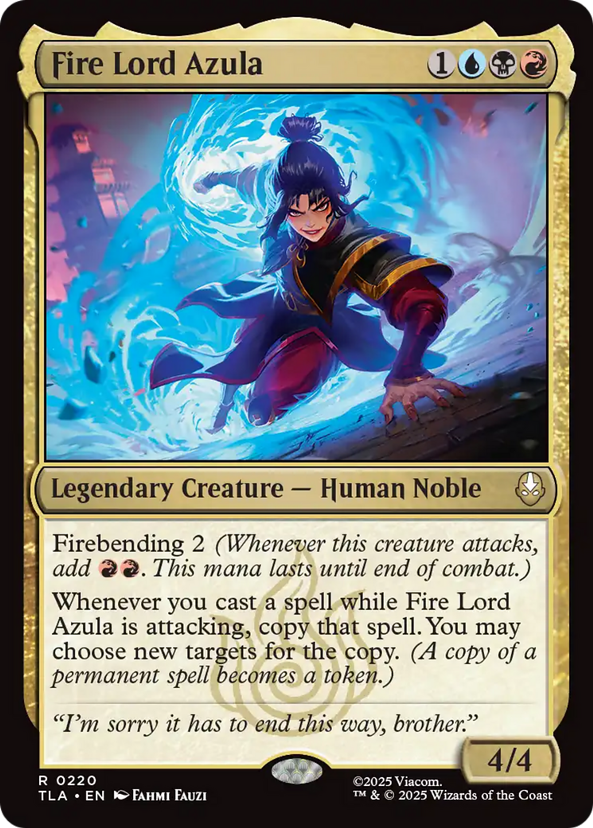 Seigneur du Feu Azula — Avatar: The Last Airbender — Magic: The Gathering