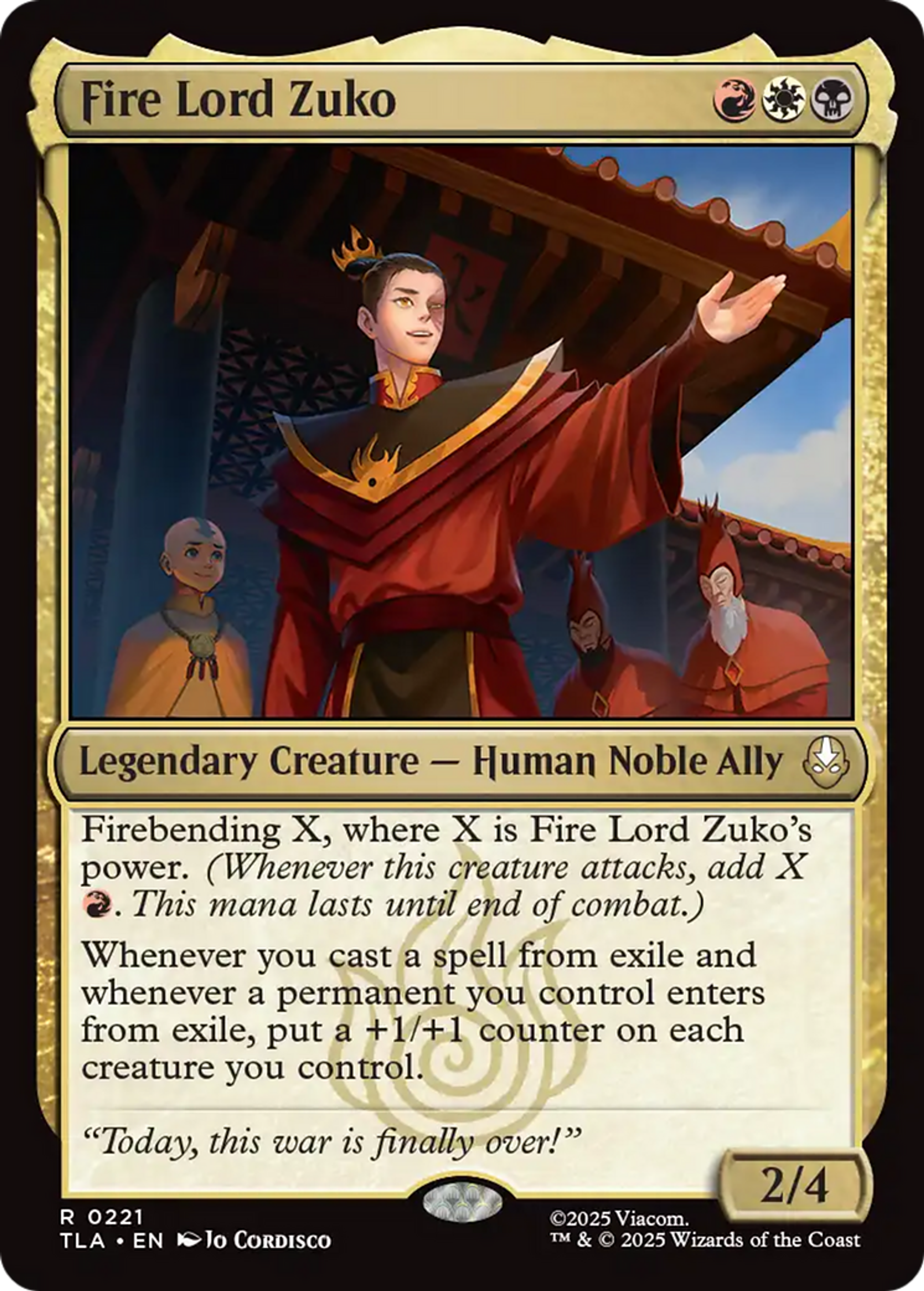 Fire Lord Zuko — Avatar: The Last Airbender — Magic: The Gathering