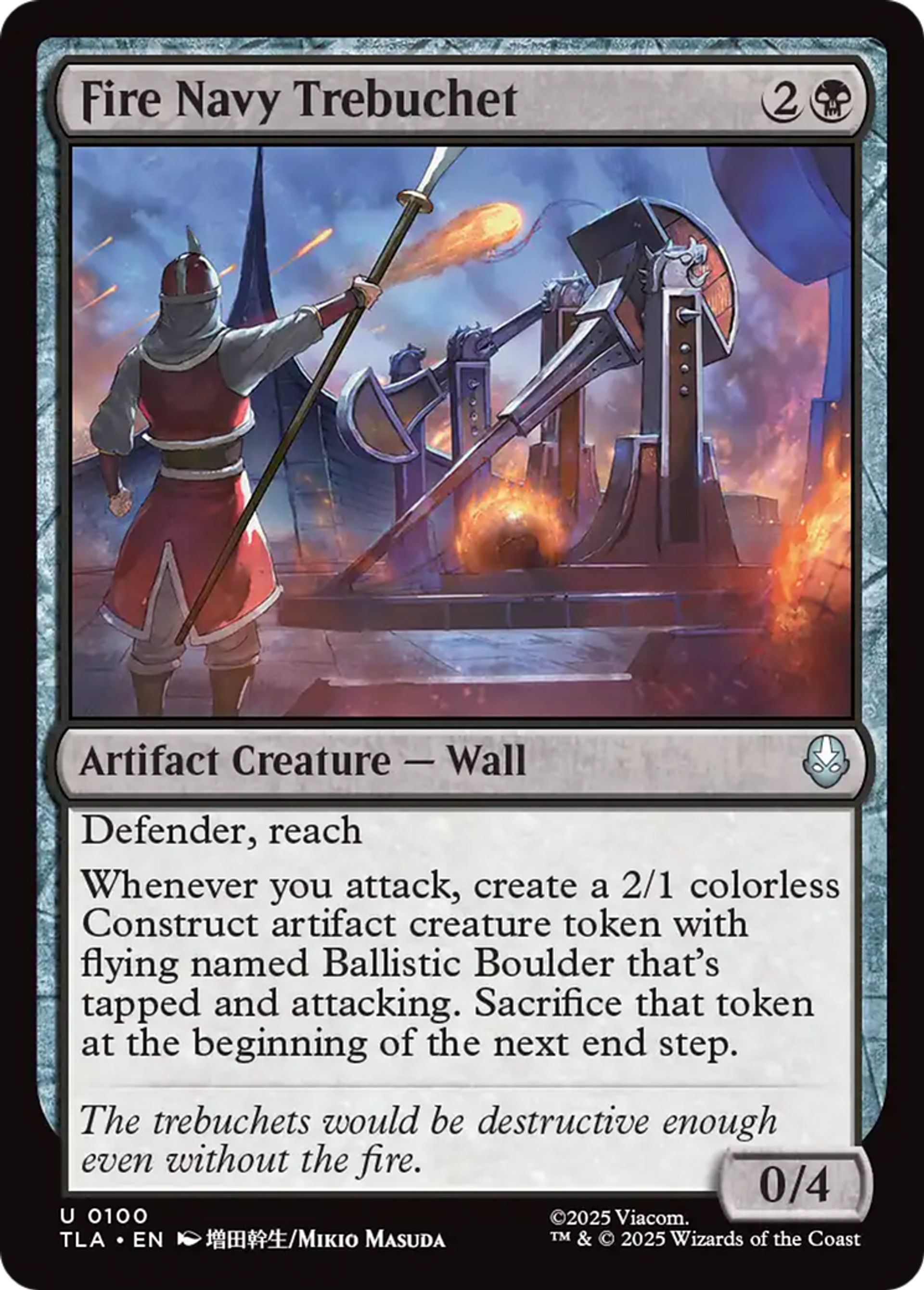 Fire Navy Trebuchet — Avatar: The Last Airbender — Magic: The Gathering