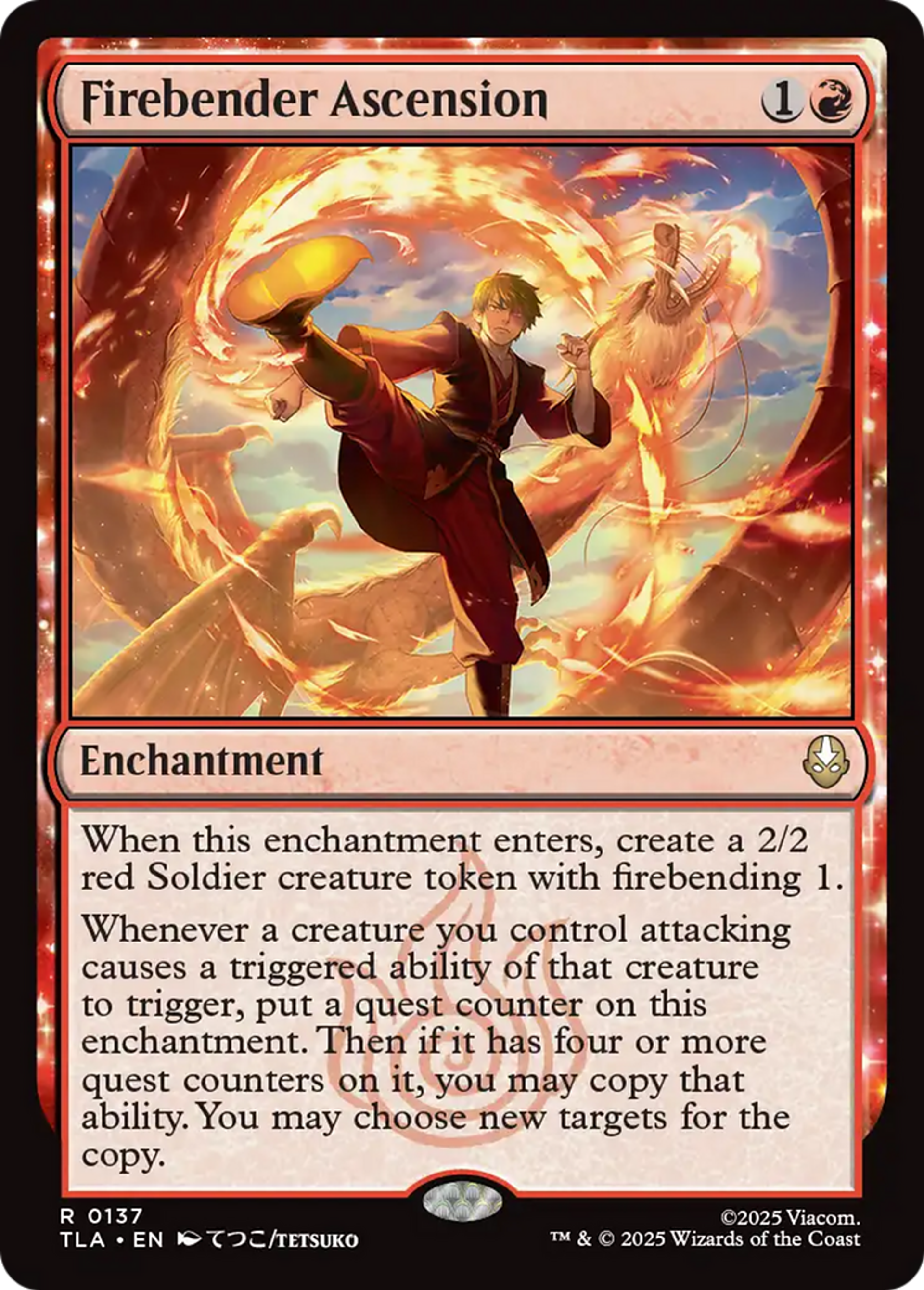 Firebender Ascension — Avatar: The Last Airbender — Magic: The Gathering