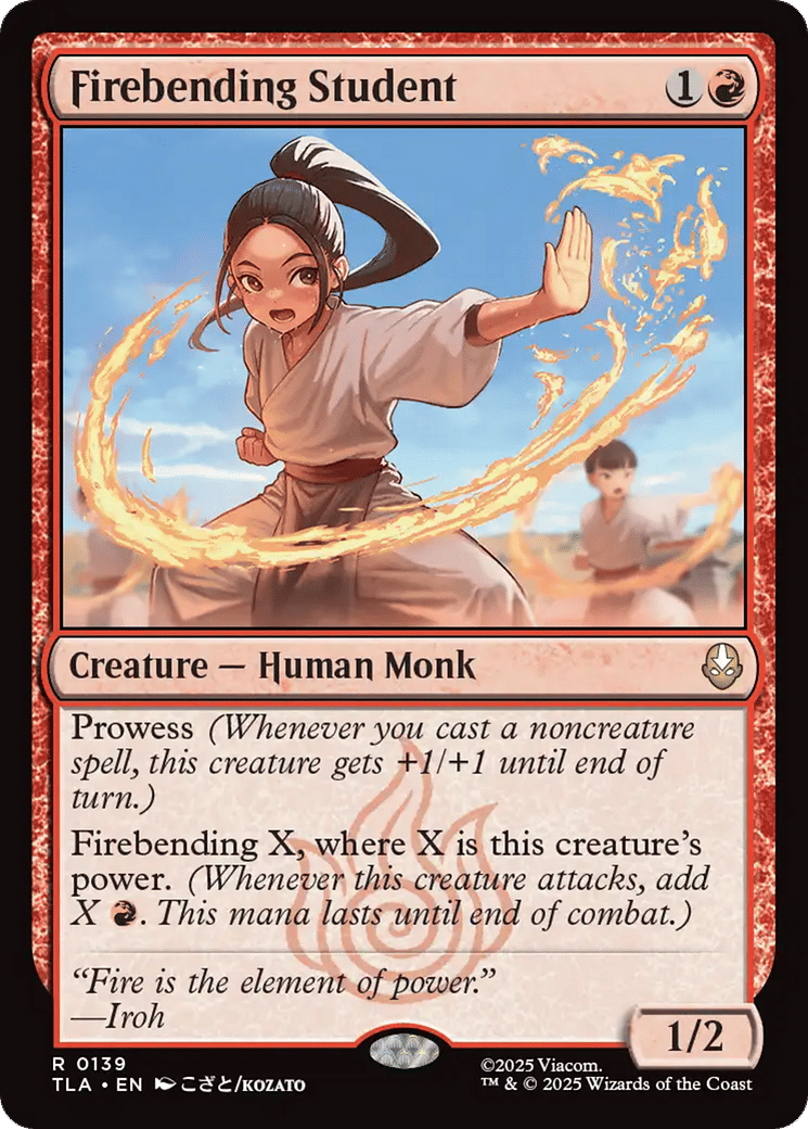 Firebending Student — Avatar: The Last Airbender — Magic: The Gathering