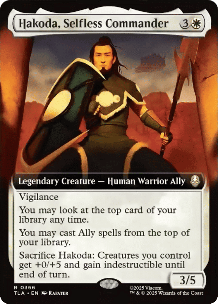 Hakoda, Selfless Commander — Avatar: The Last Airbender — Magic: The Gathering