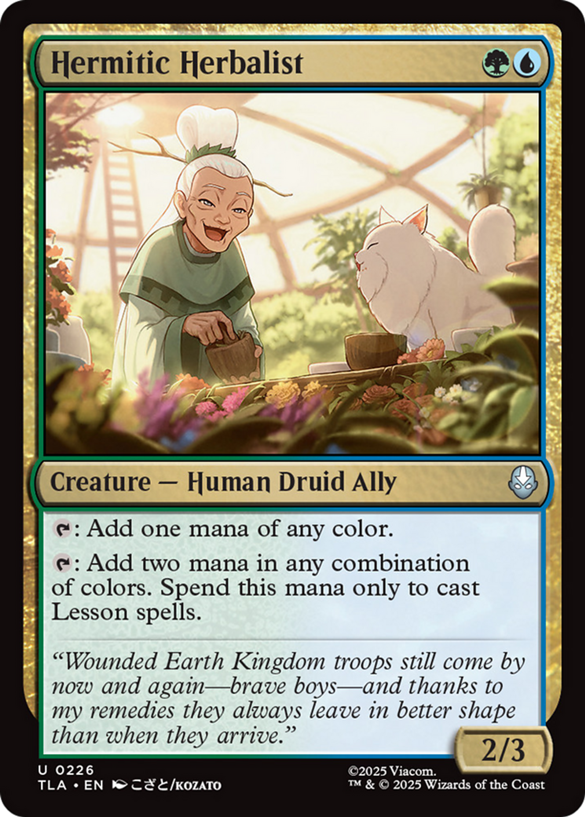 Hermitic Herbalist — Avatar: The Last Airbender — Magic: The Gathering