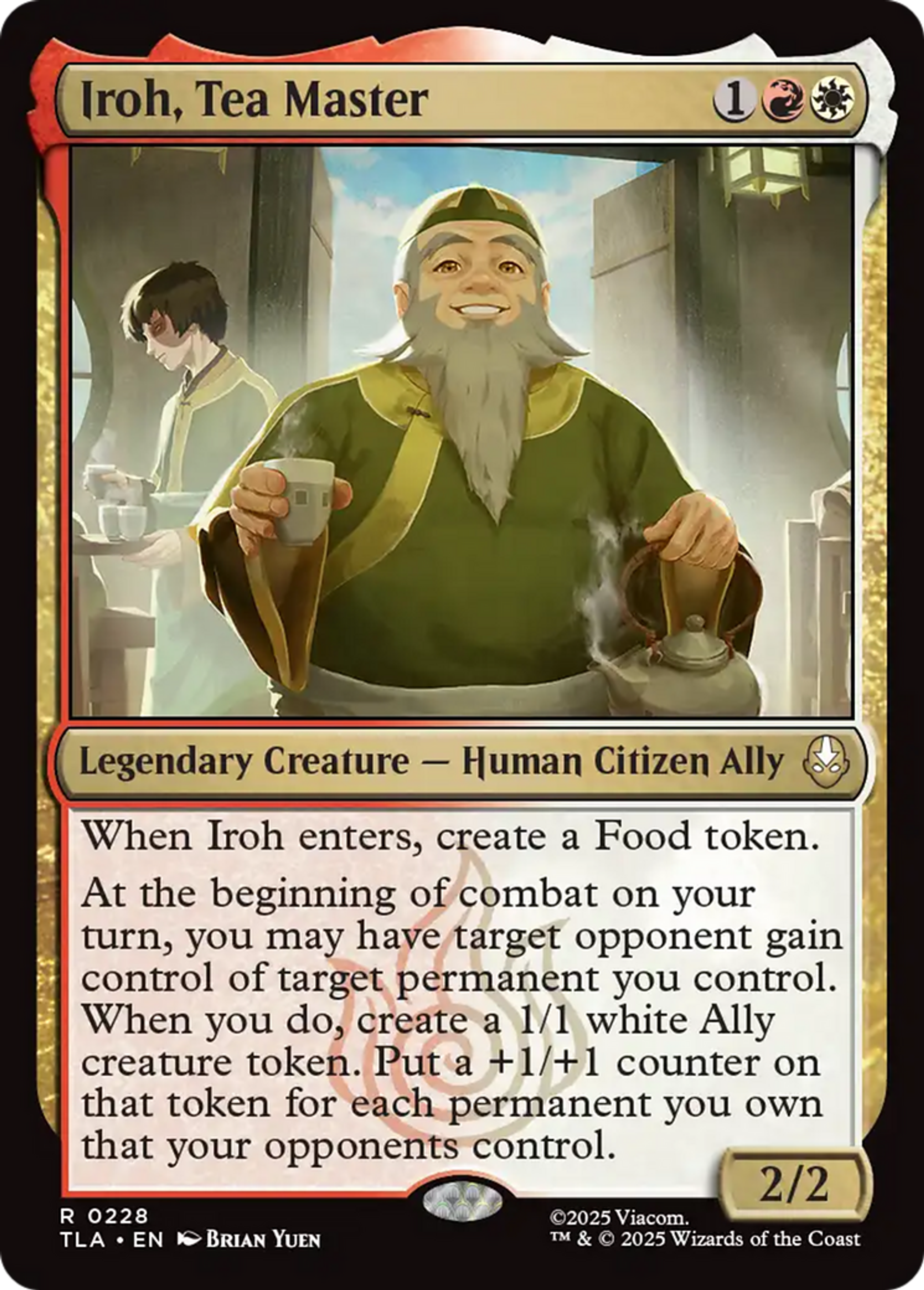 Iroh, Tea Master — Avatar: The Last Airbender — Magic: The Gathering