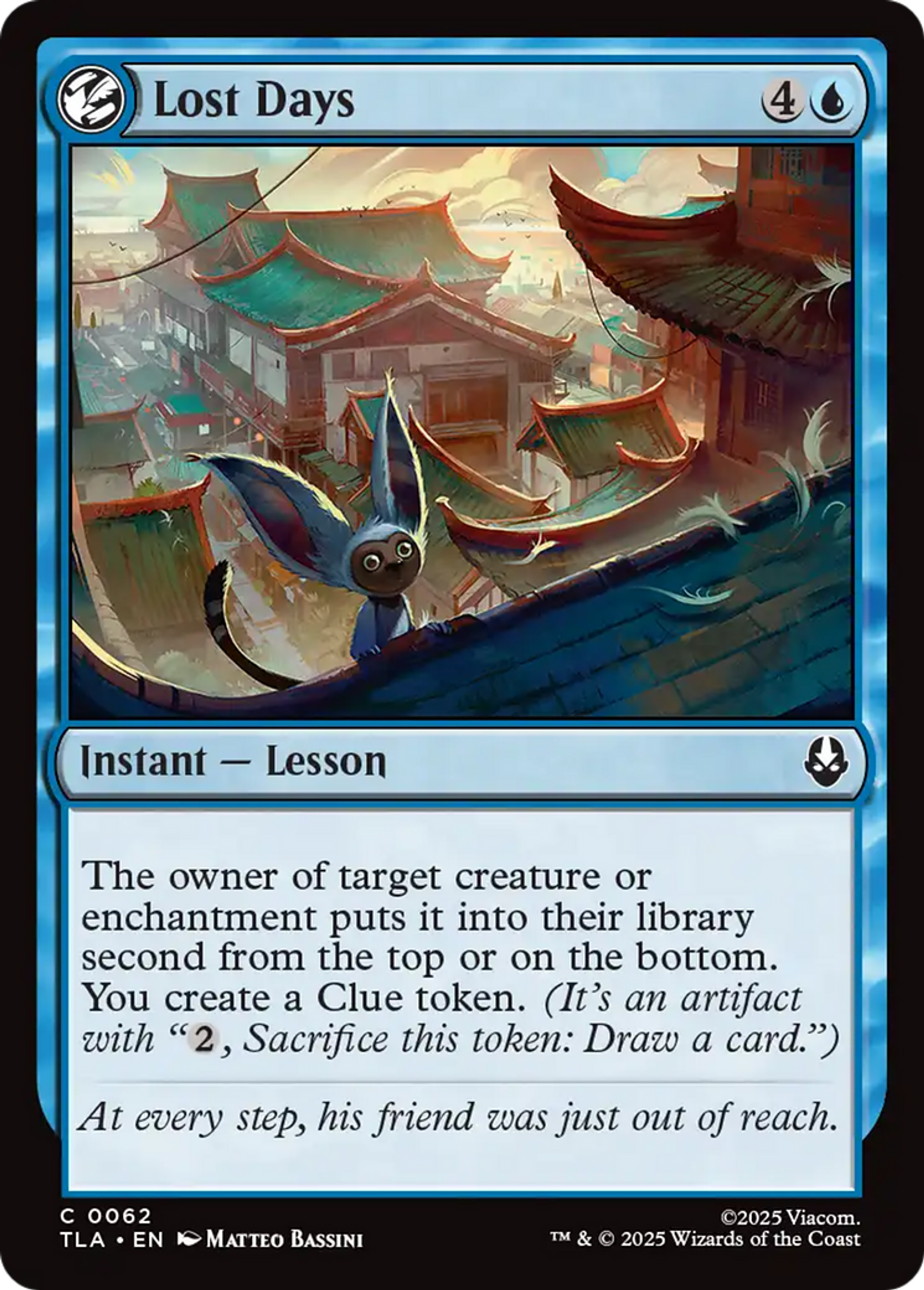 Lost Days — Avatar: The Last Airbender — Magic: The Gathering