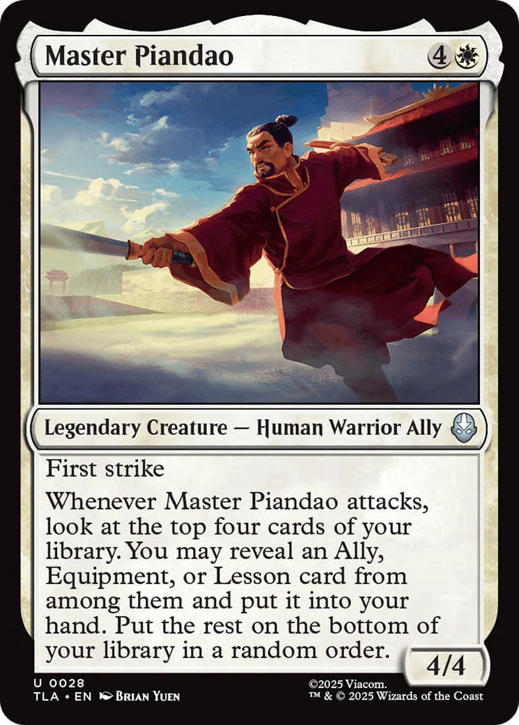 Master Piandao — Avatar: The Last Airbender — Magic: The Gathering