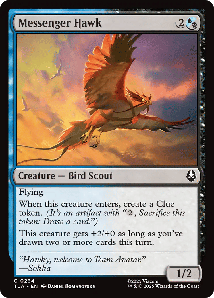 Messenger Hawk — Avatar: The Last Airbender — Magic: The Gathering