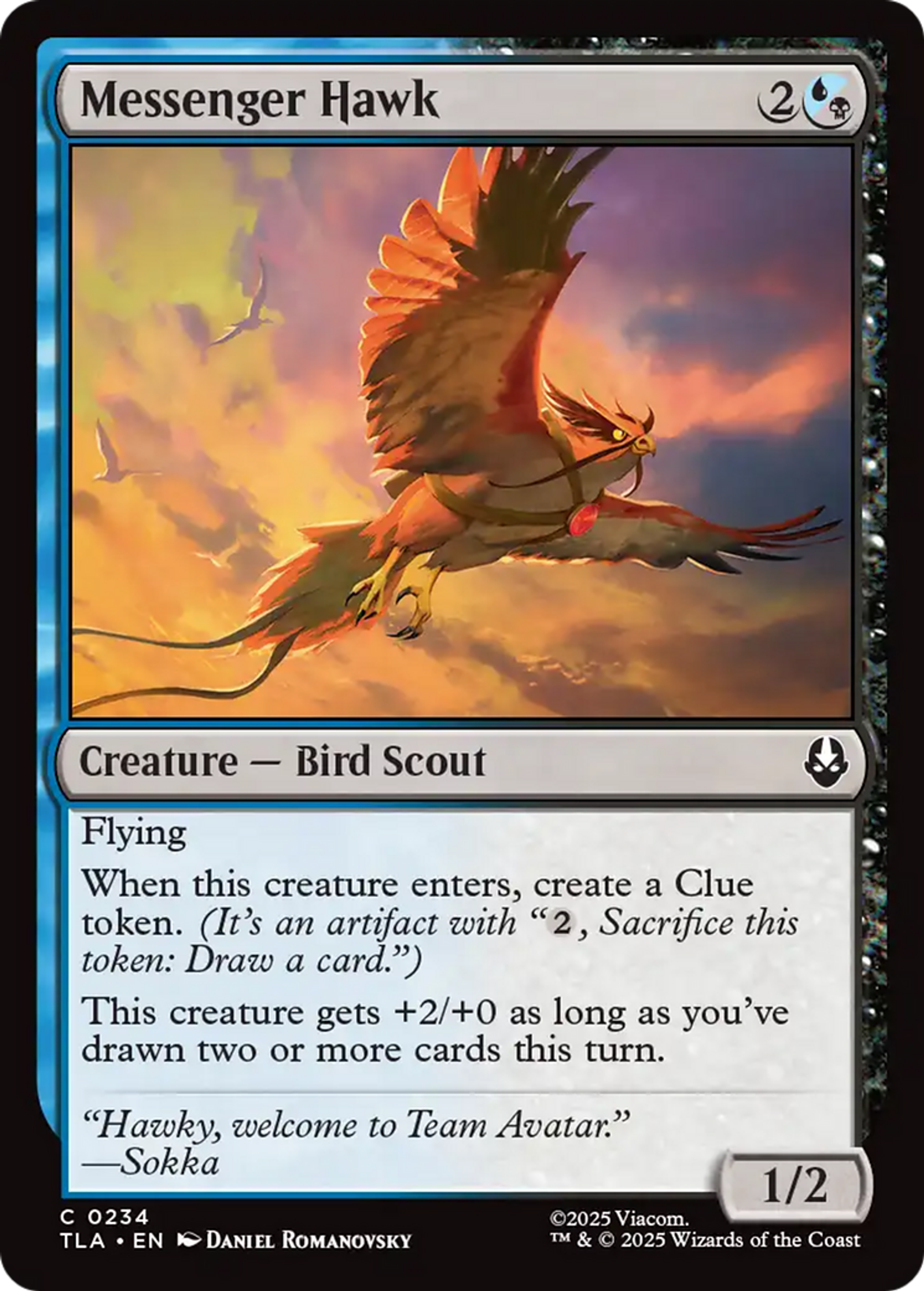 Messenger Hawk — Avatar: The Last Airbender — Magic: The Gathering