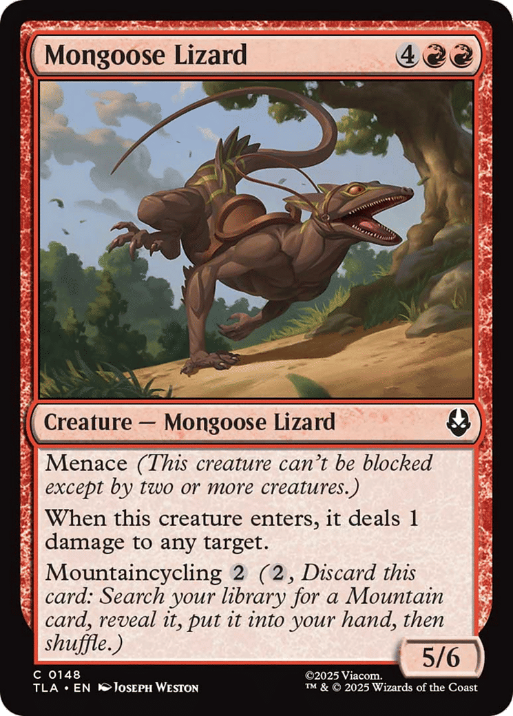 Mongoose Lizard — Avatar: The Last Airbender — Magic: The Gathering