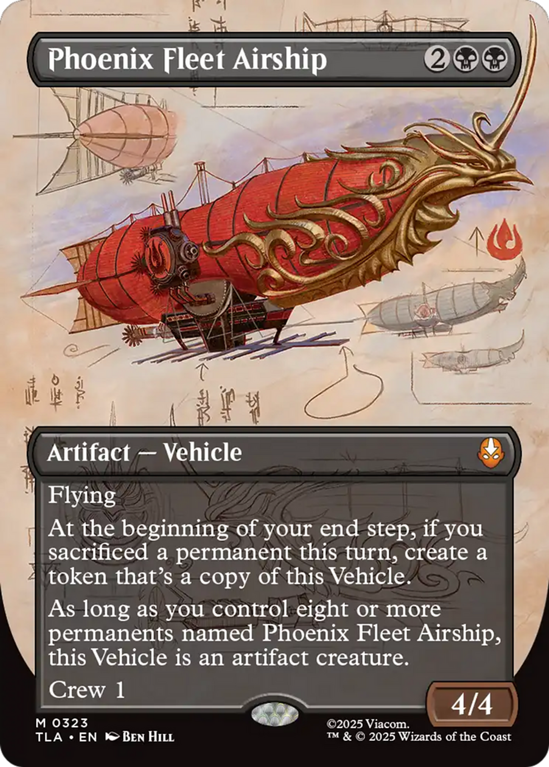 Phoenix Fleet Airship — Avatar: The Last Airbender — Magic: The Gathering