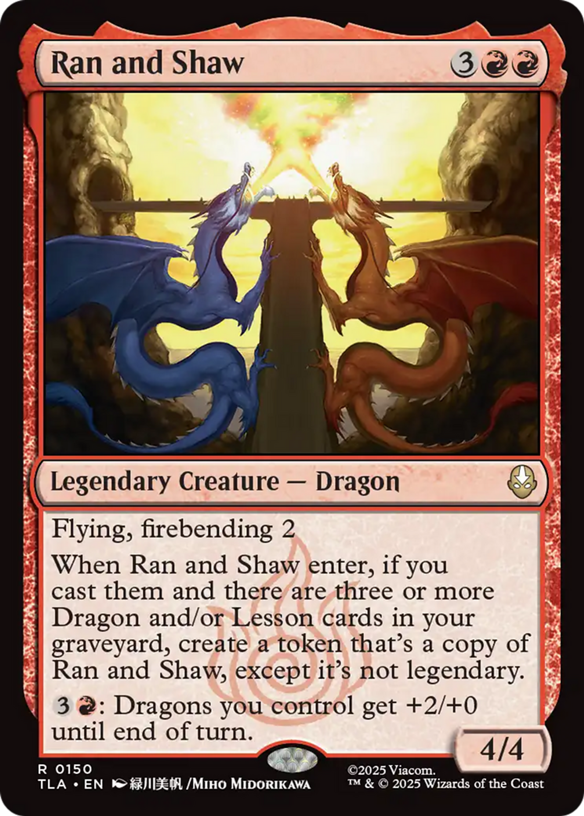 Ran and Shaw — Avatar: The Last Airbender — Magic: The Gathering