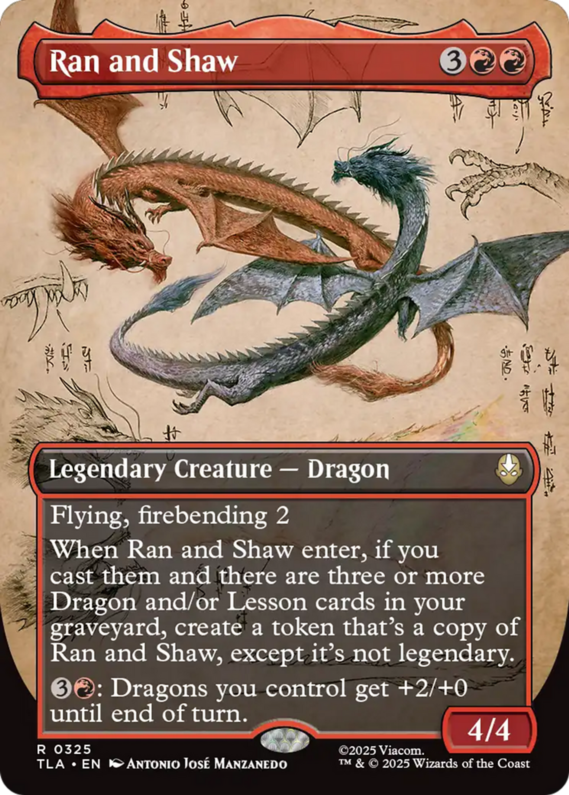 Ran et Shaw — Avatar: The Last Airbender — Magic: The Gathering