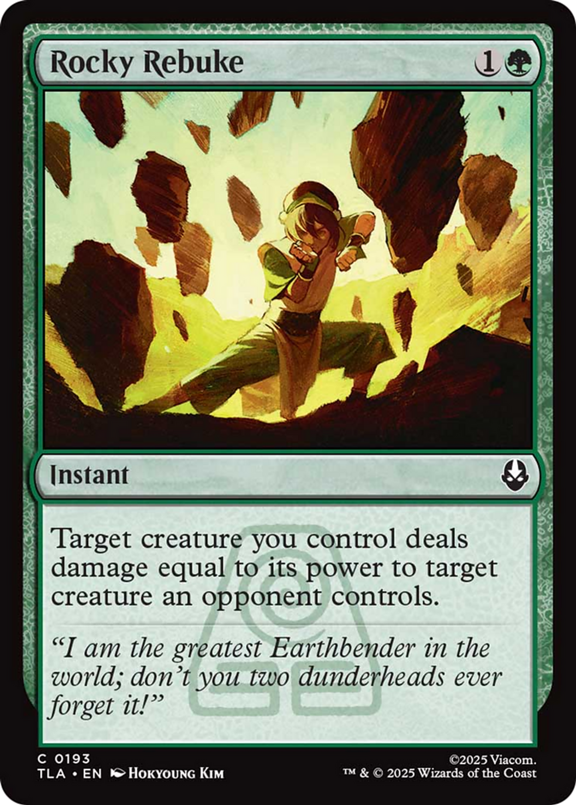 Rocky Rebuke — Avatar: The Last Airbender — Magic: The Gathering