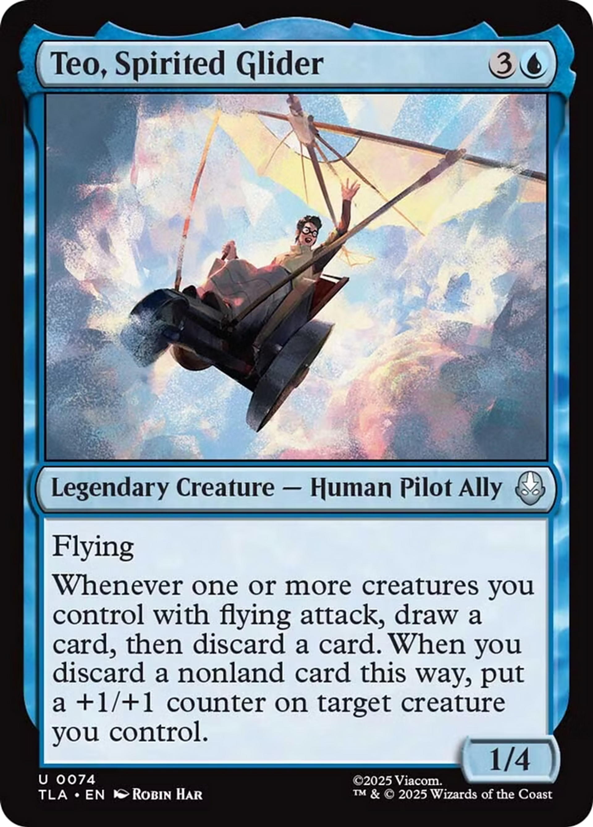 Teo, Spirited Glider — Avatar: The Last Airbender — Magic: The Gathering